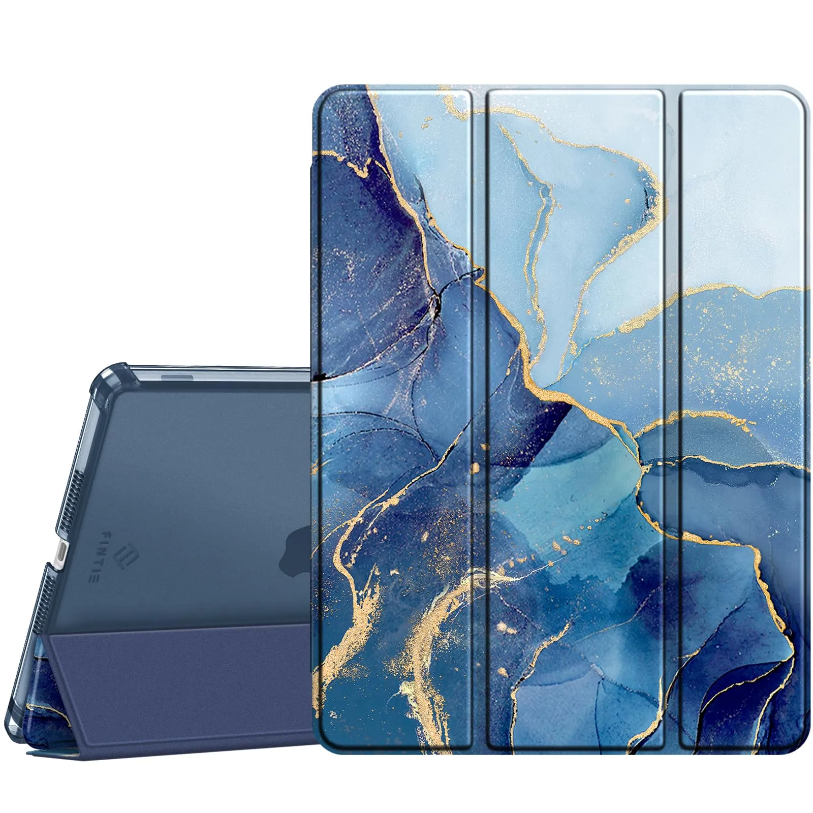 FINTIE Cover per iPad 10.2 Pollici (9a/8a/7a Generazione, 2019-2021) - Marmo Z-Ocean Marble - immagine 1