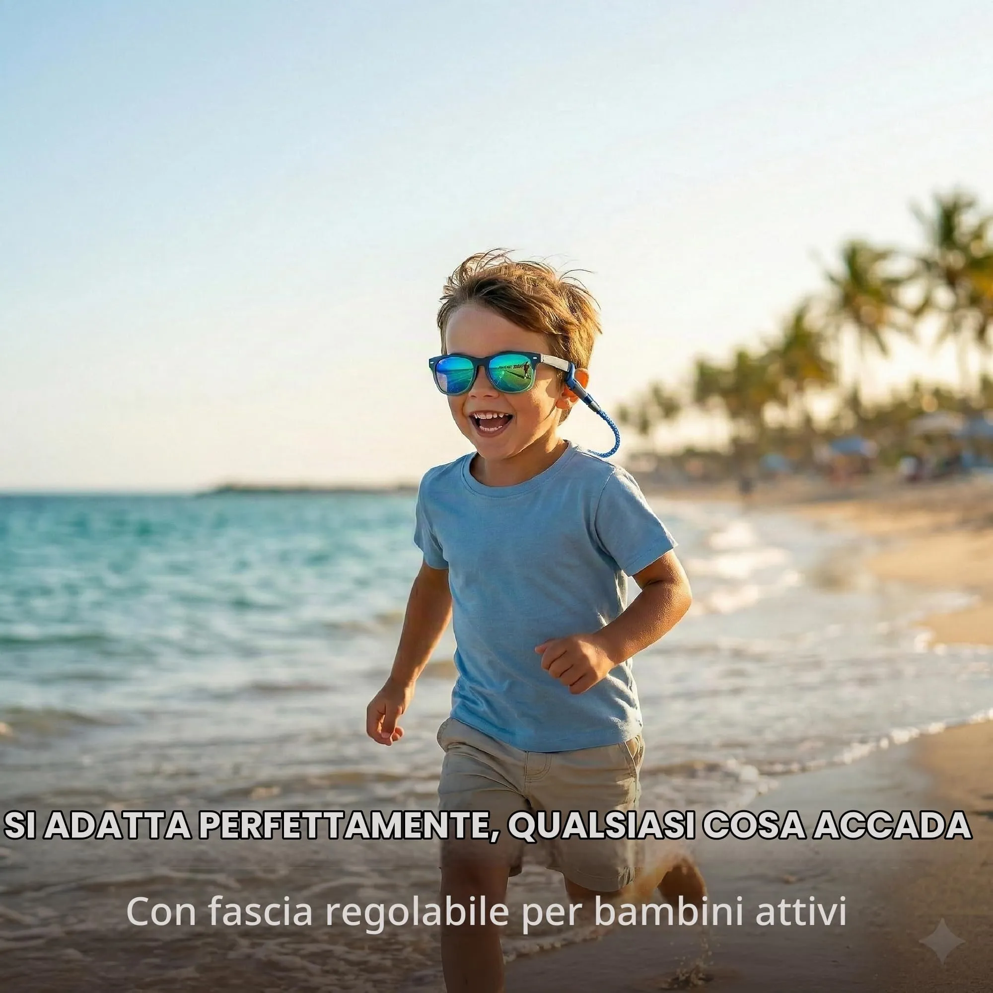 Kiddus Occhiali da Sole Polarizzati per Bambino e Bambina 4-7 Anni, UV400 CAT3 - immagine 5