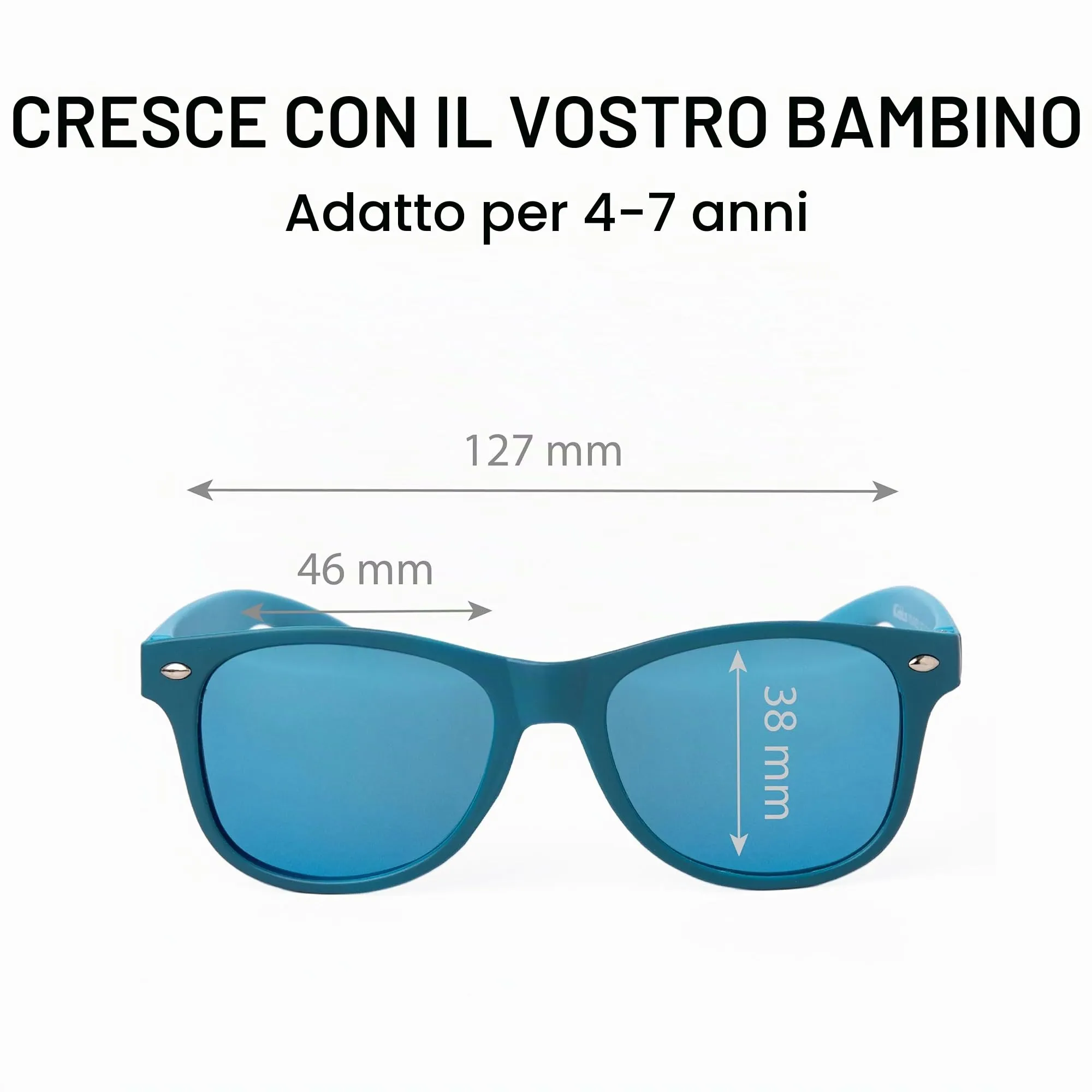 Kiddus Occhiali da Sole Polarizzati per Bambino e Bambina 4-7 Anni, UV400 CAT3 - immagine 7