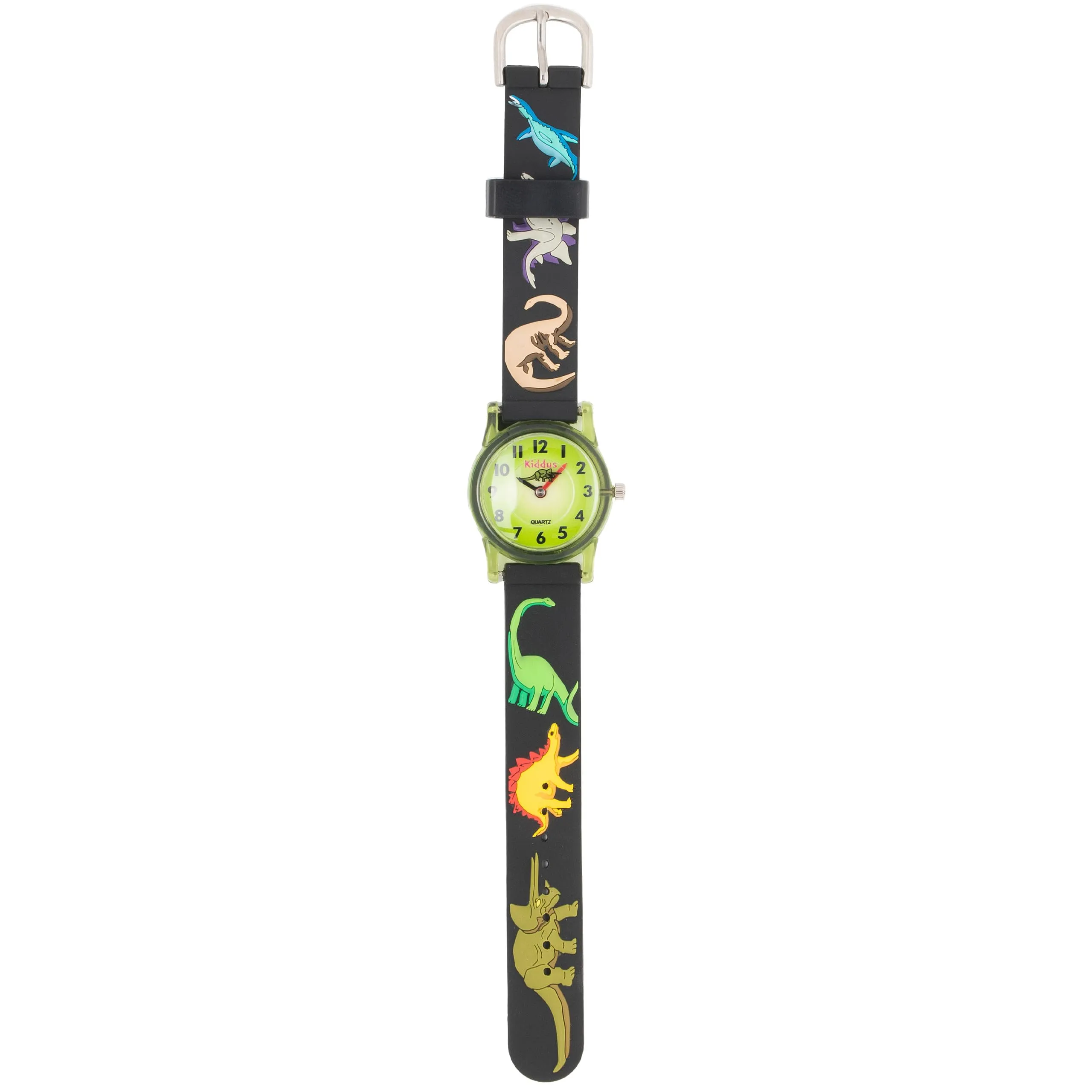 Kiddus Orologio Analogico Didattico per Bambini 5-10 Anni, Dino - immagine 3