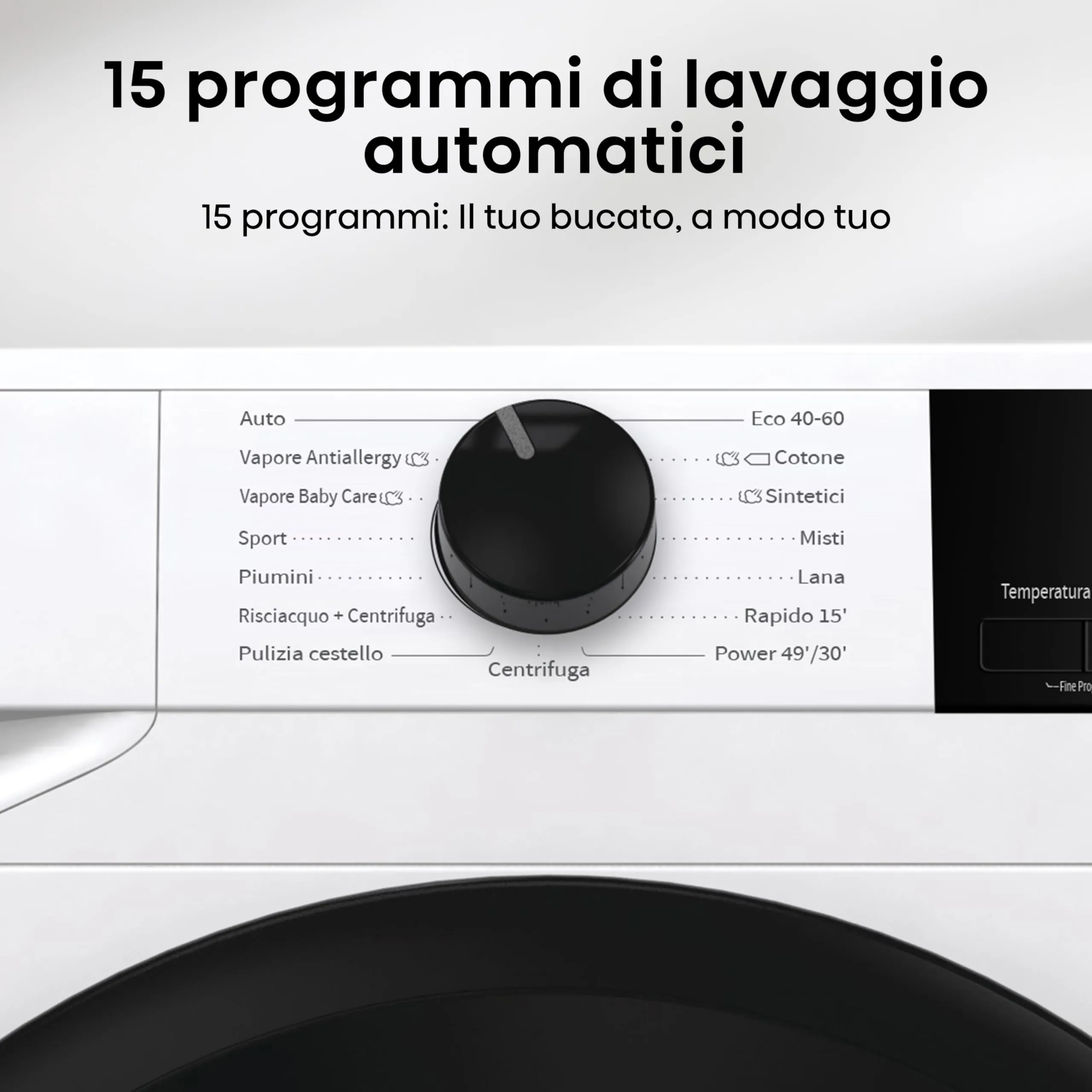 Hisense WF1G6021BW Lavatrice Slim Carica Frontale 6 kg Classe B Bianco - immagine 4