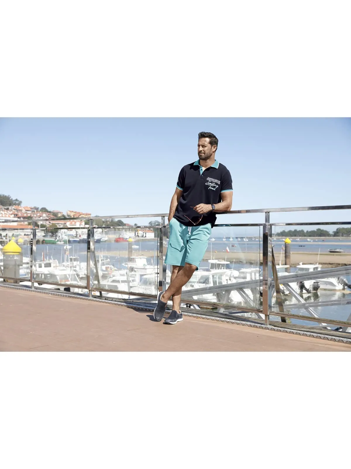 Jan Vanderstorm Polo Iwar da uomo, Blu scuro, 5XL - immagine 6