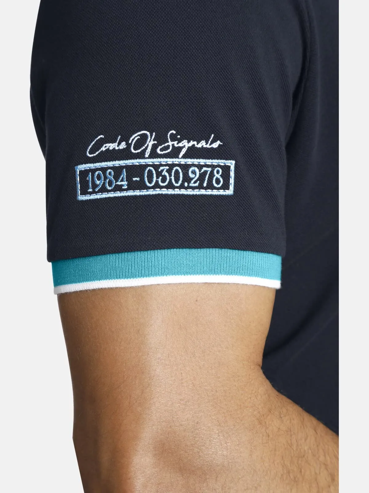 Jan Vanderstorm Polo da uomo Iwar, Blu scuro, XXL - immagine 5