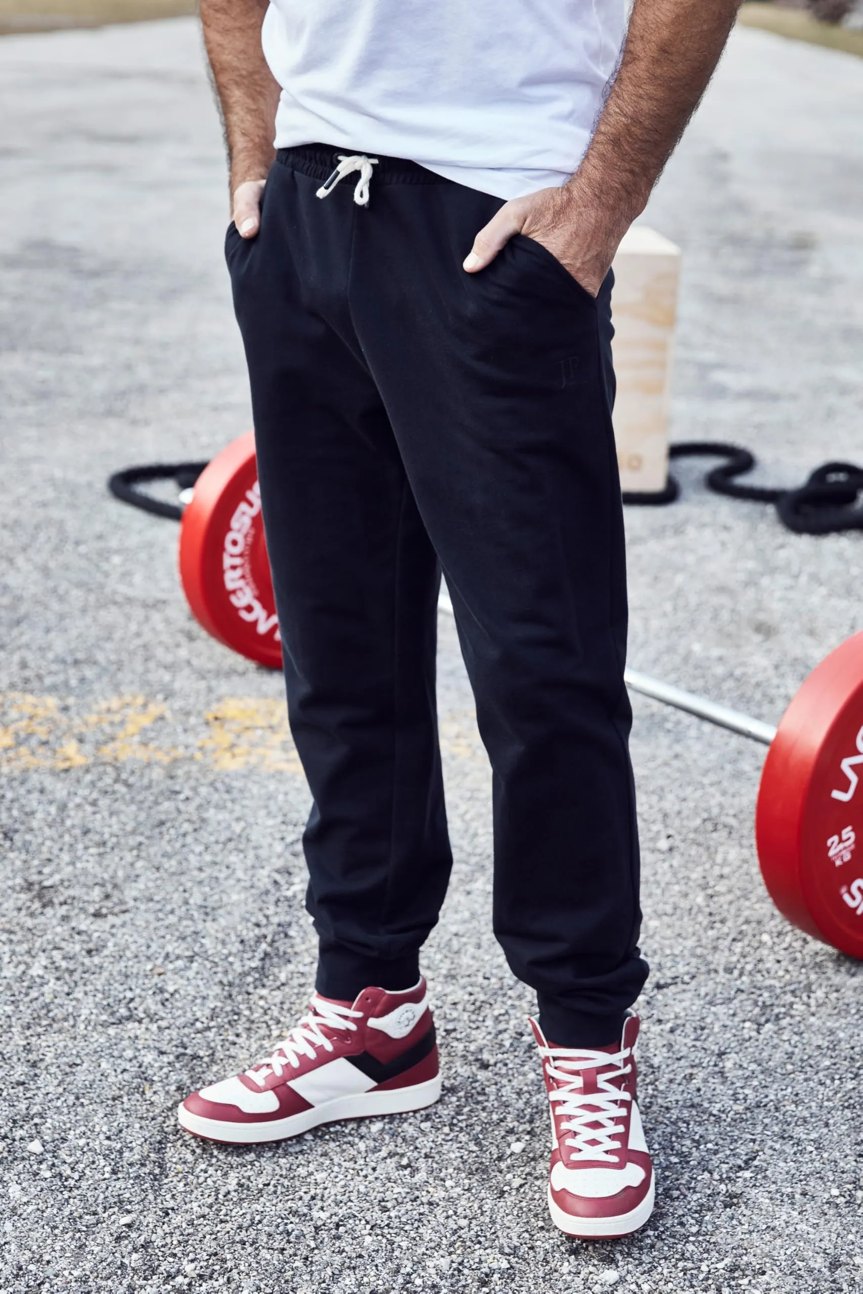 JP 1880 Pantaloni da Jogging Uomo Taglie Forti Modern Fit 714277, Nero - immagine 3