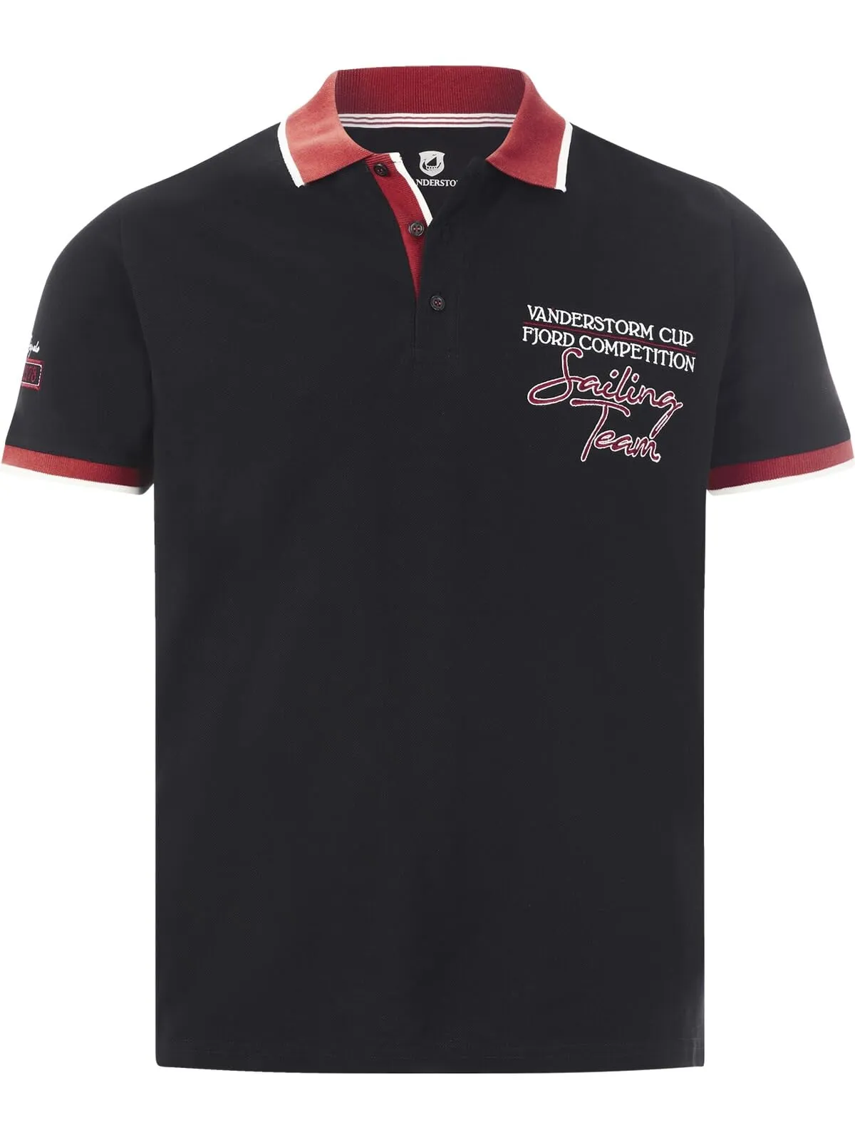 Jan Vanderstorm Polo da uomo Iwar, Nero, XXL - immagine 1