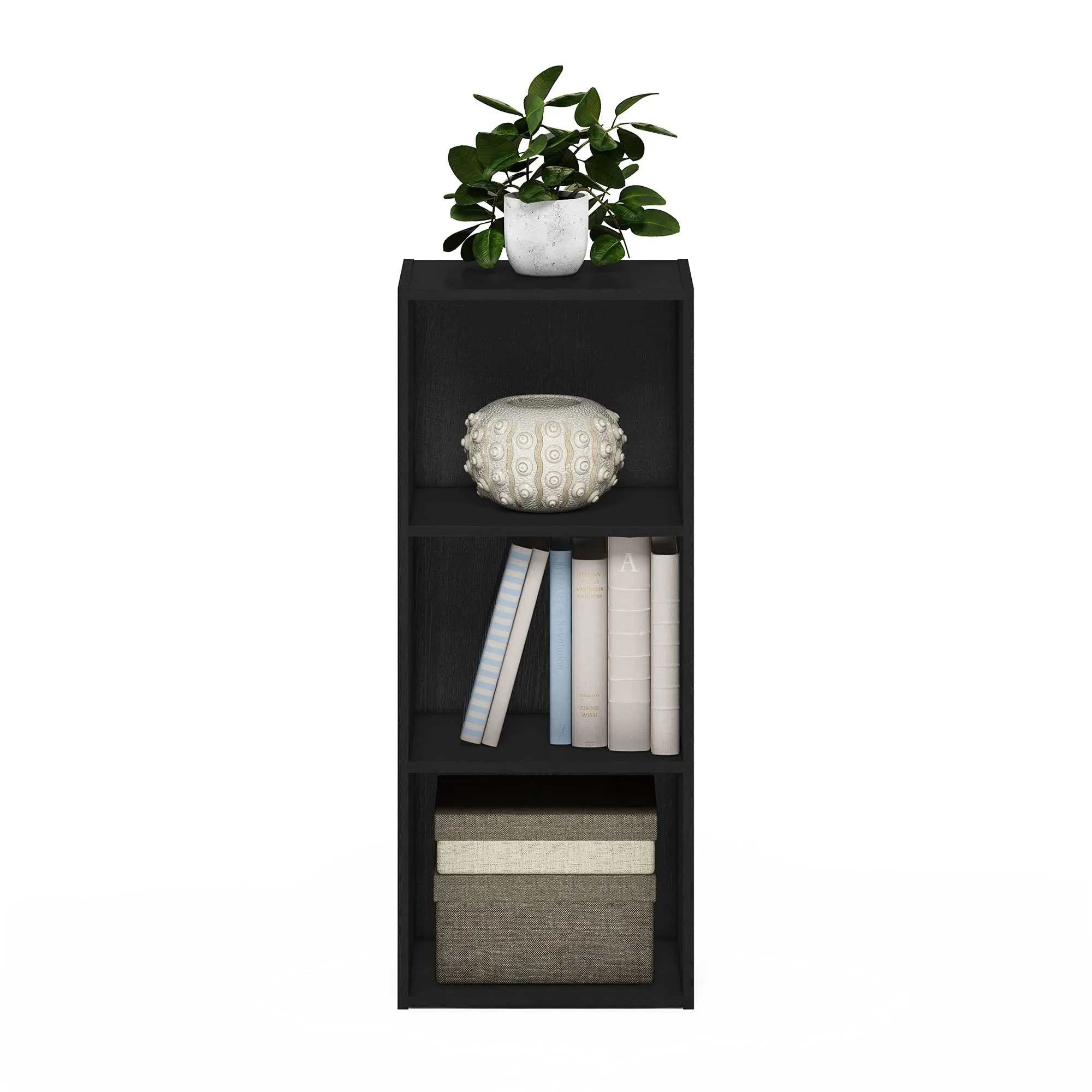 Furinno Luder Libreria a 3 ripiani, Legno Nero - immagine 6