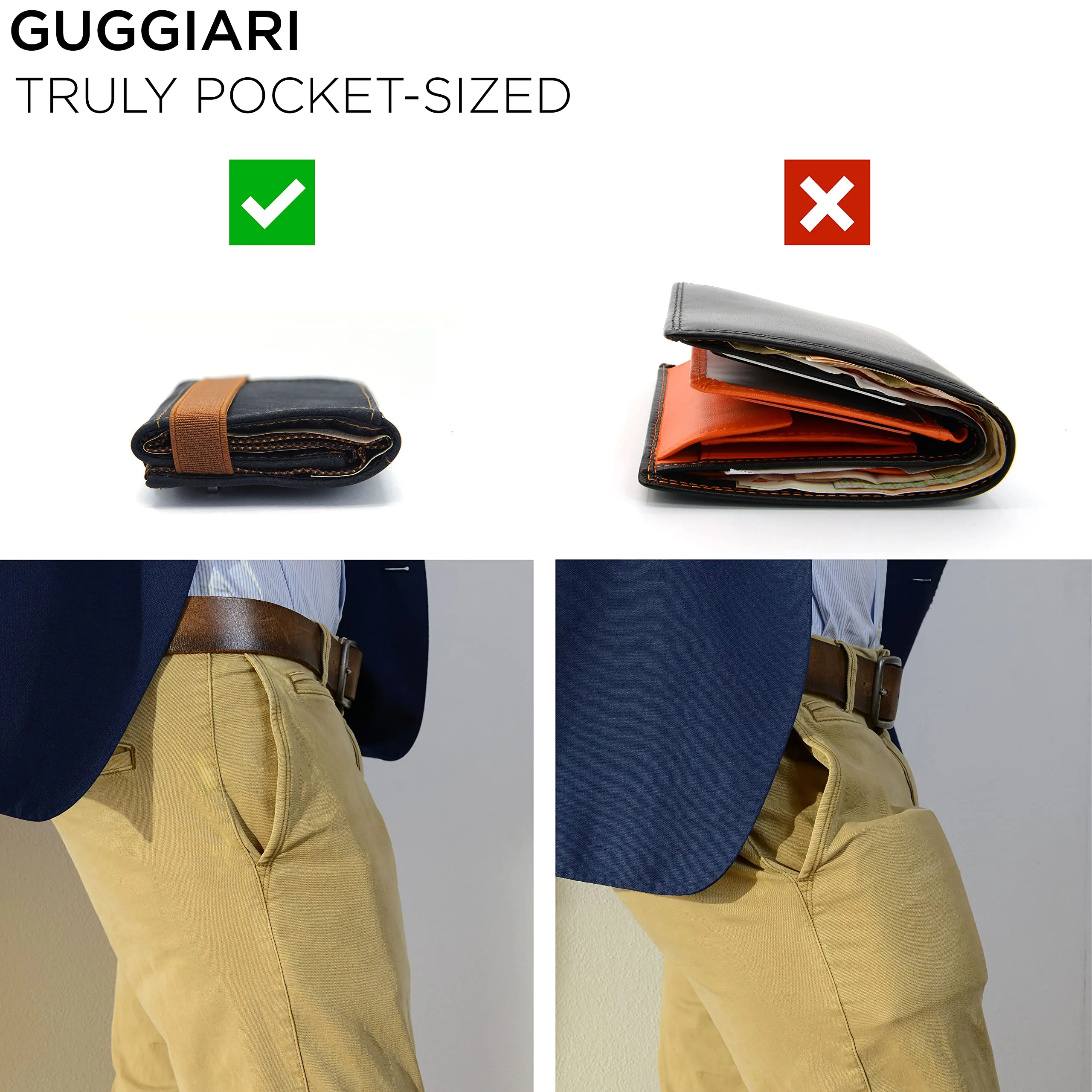 GUGGIARI Portafoglio Uomo in Pelle con Tasca Portamonete e RFID - immagine 5