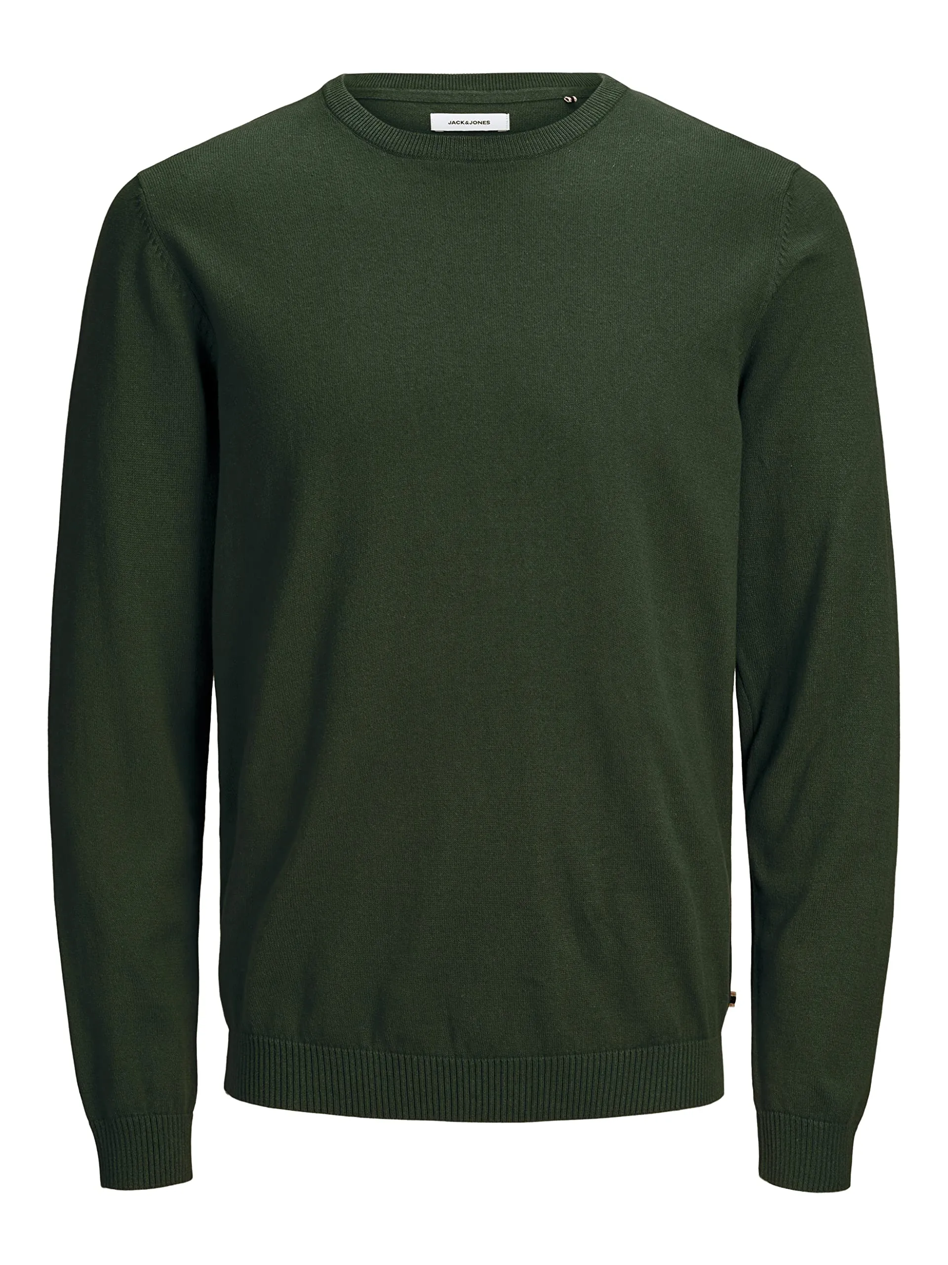 Jack & Jones Jjebasic Knit Crew Neck Noos Pullover - Verde (Rosin) - L - immagine 1
