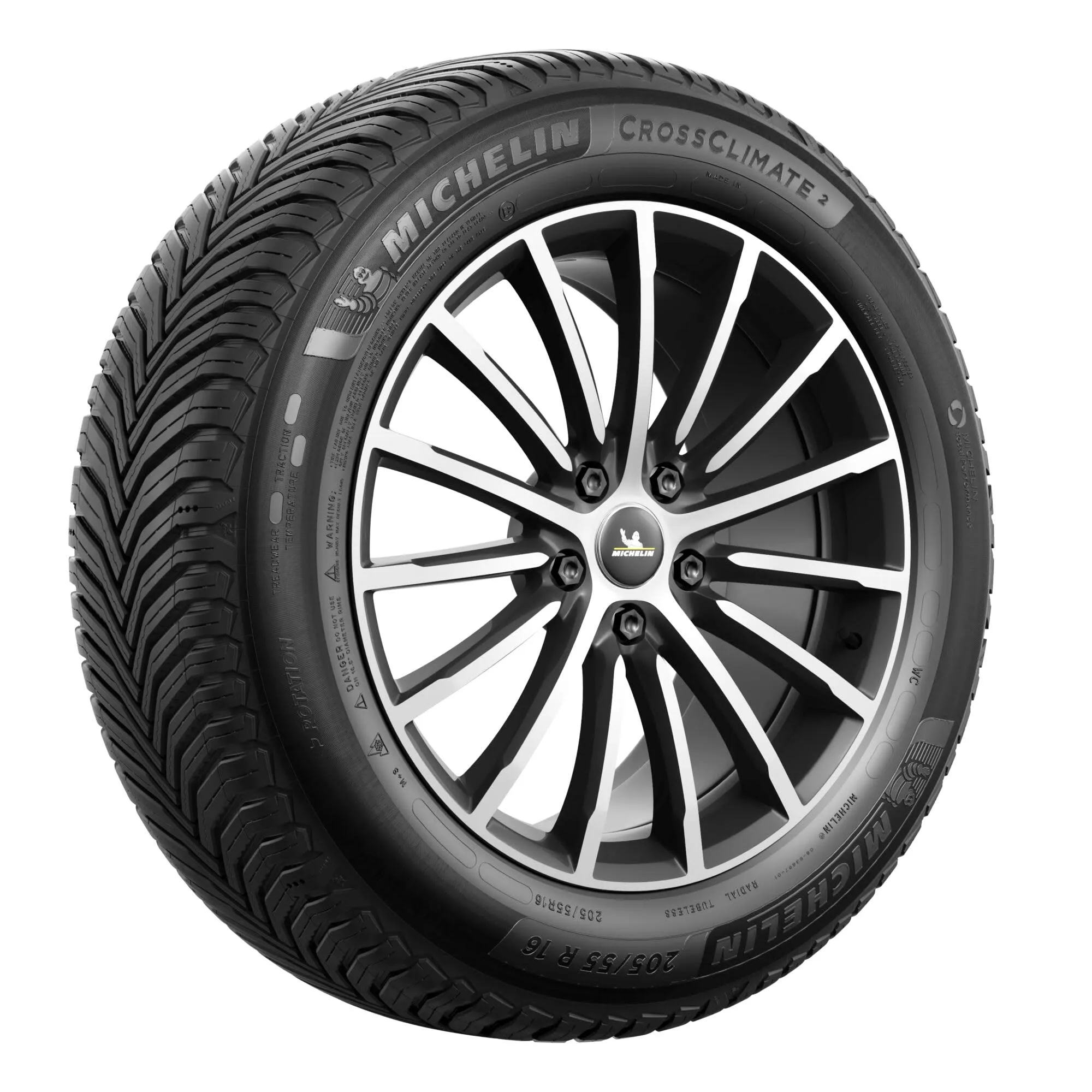 Michelin CrossClimate 2 205/55R16 94V XL All Season Tire - immagine 1