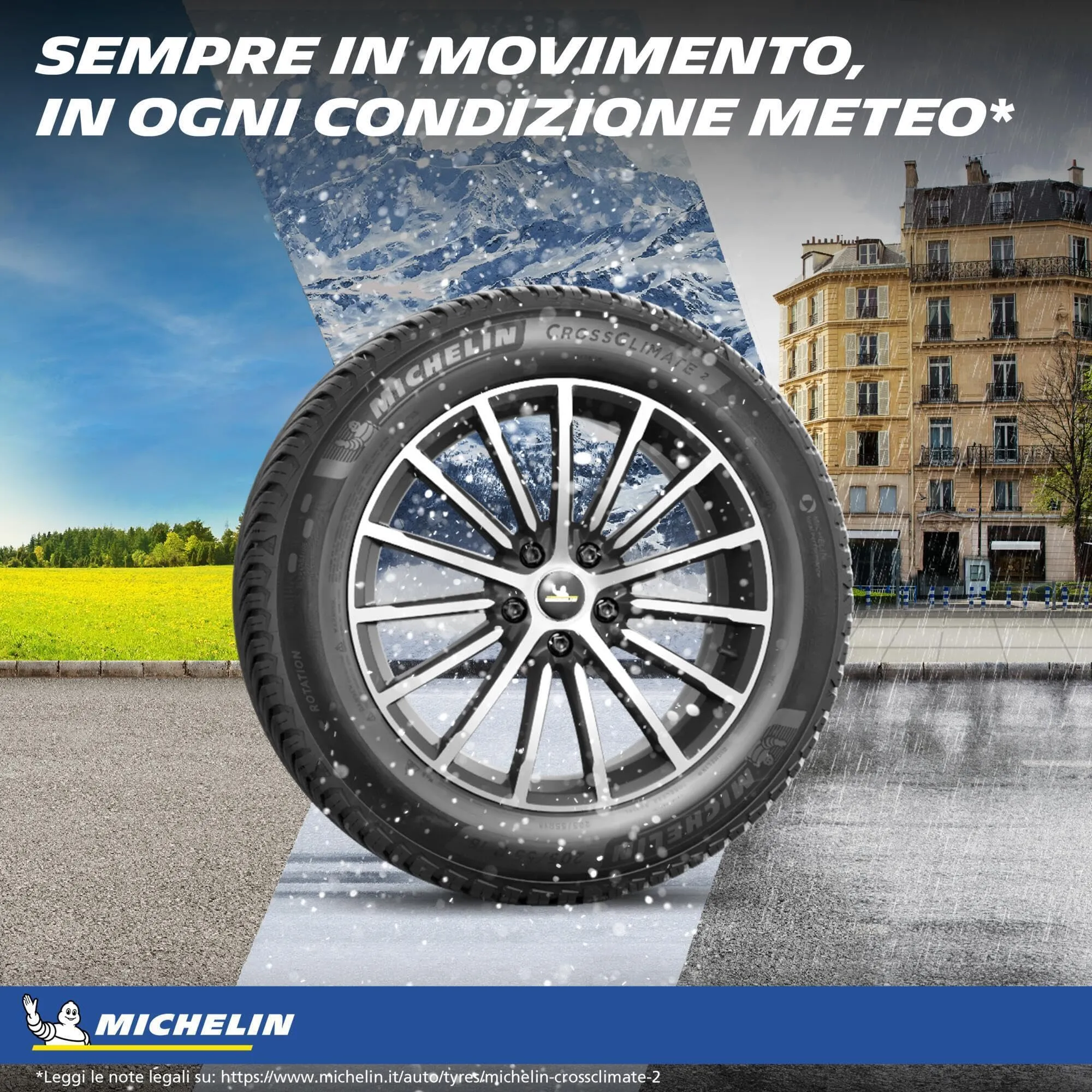 Michelin CrossClimate 2 195/55R16 87V All Season Tire - immagine 4