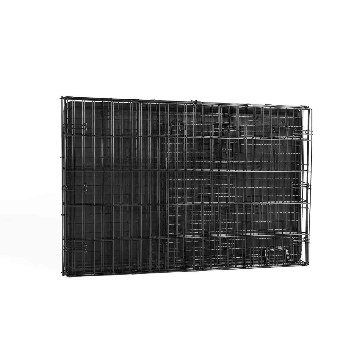 Amazon Basics Gabbia per cani in metallo pieghevole, Nero, 106.7 x 71.1 x 76.2 cm - immagine 5