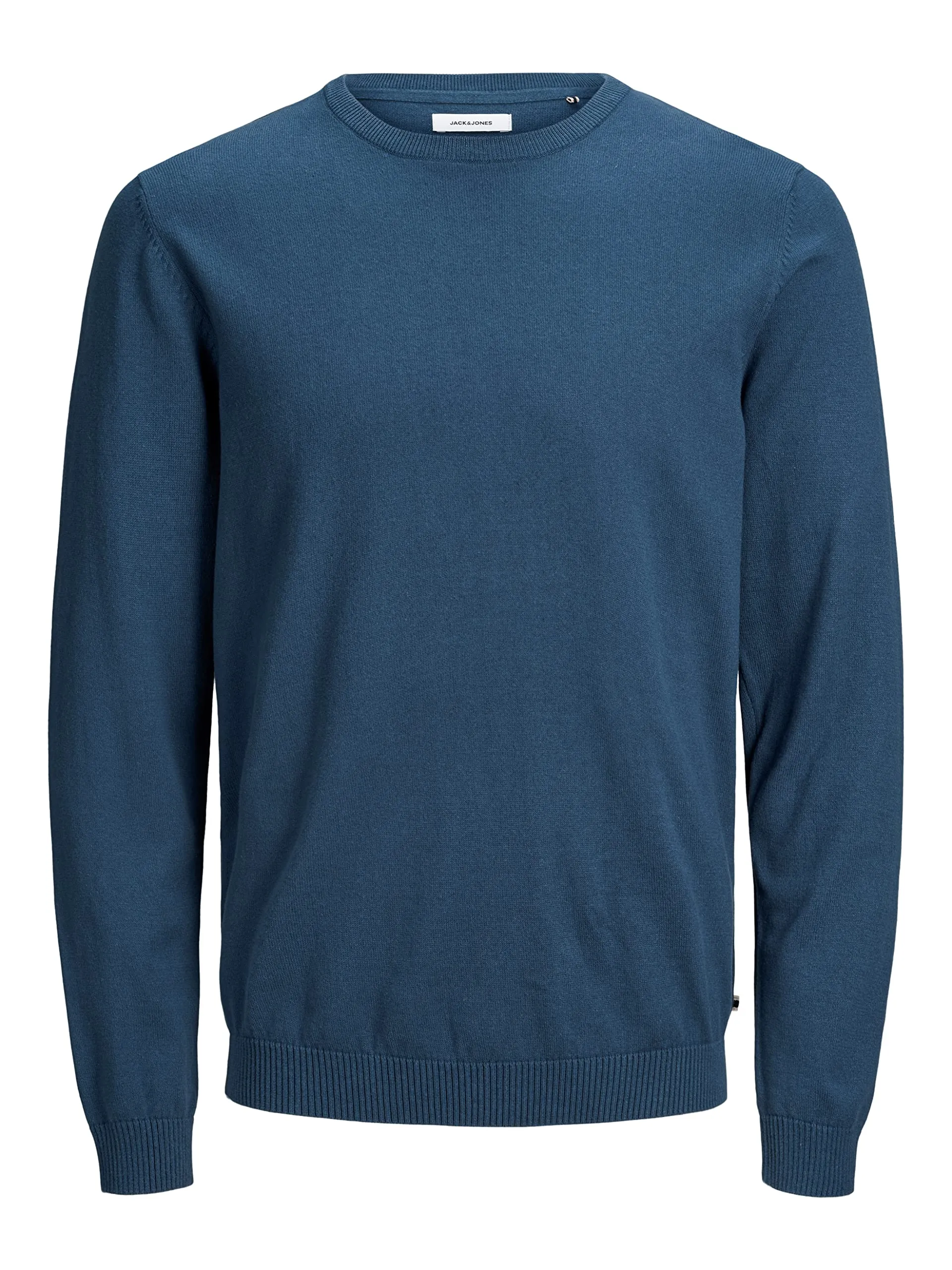 Jack & Jones Jjebasic Knit Crew Neck Noos Pullover, Insignia Blue, L - immagine 1