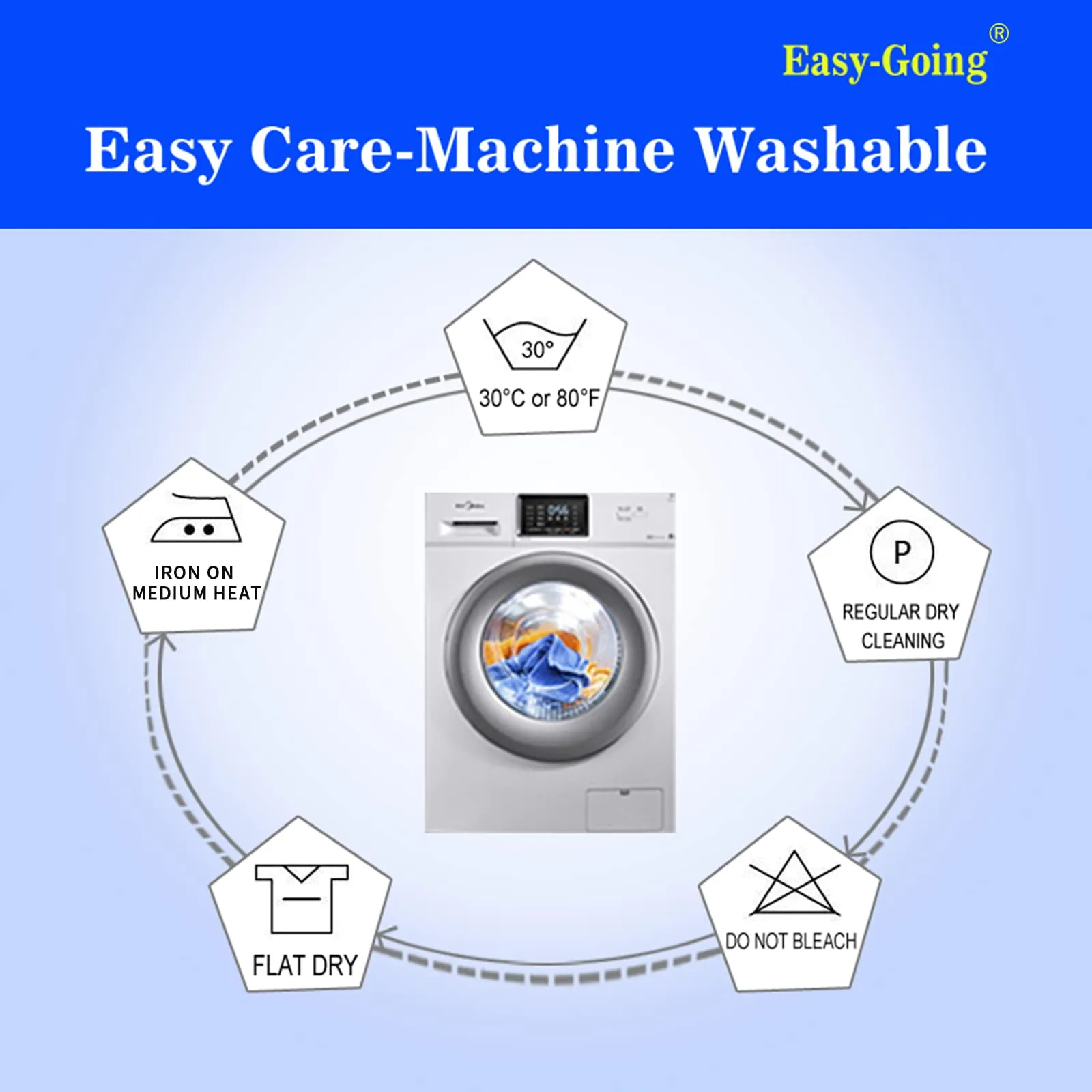 Easy-Going Fodera per Poltrona Reclinabile Impermeabile e Reversibile con Cinghie Elastiche, Nero/Beige (55,9 cm) - immagine 8
