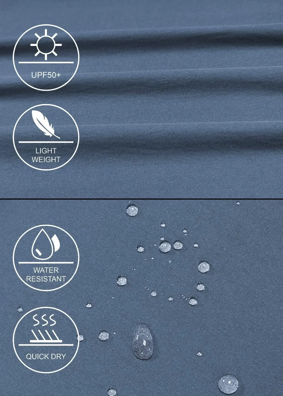 GymBrave Pantaloni Trekking Donna Cargo Capri 3/4 Estivi Leggeri, Grigio Blu, XL - immagine 5