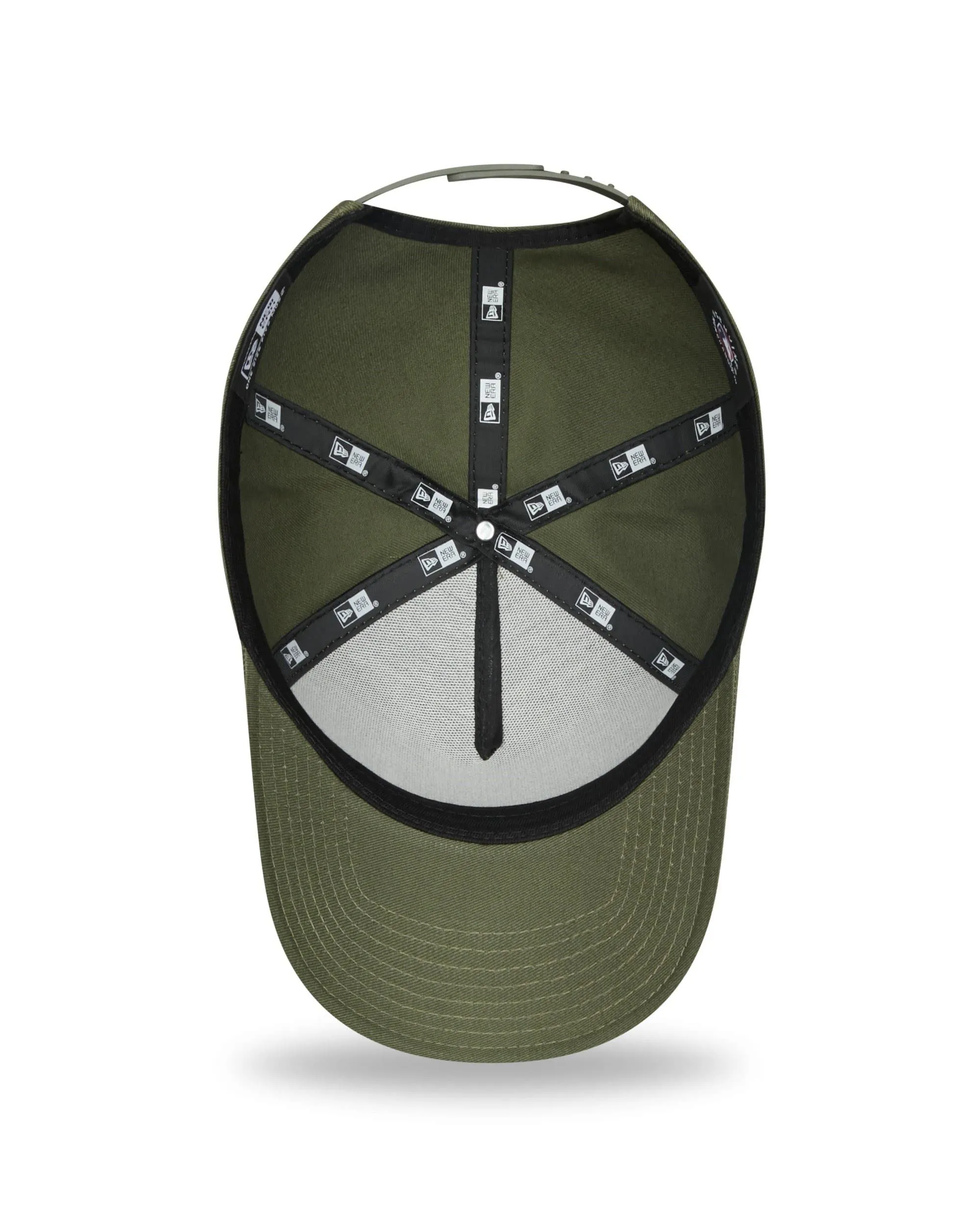New Era New York Yankees MLB 9Forty E-Frame Snapback Baseball Cap Green - One Size - immagine 5