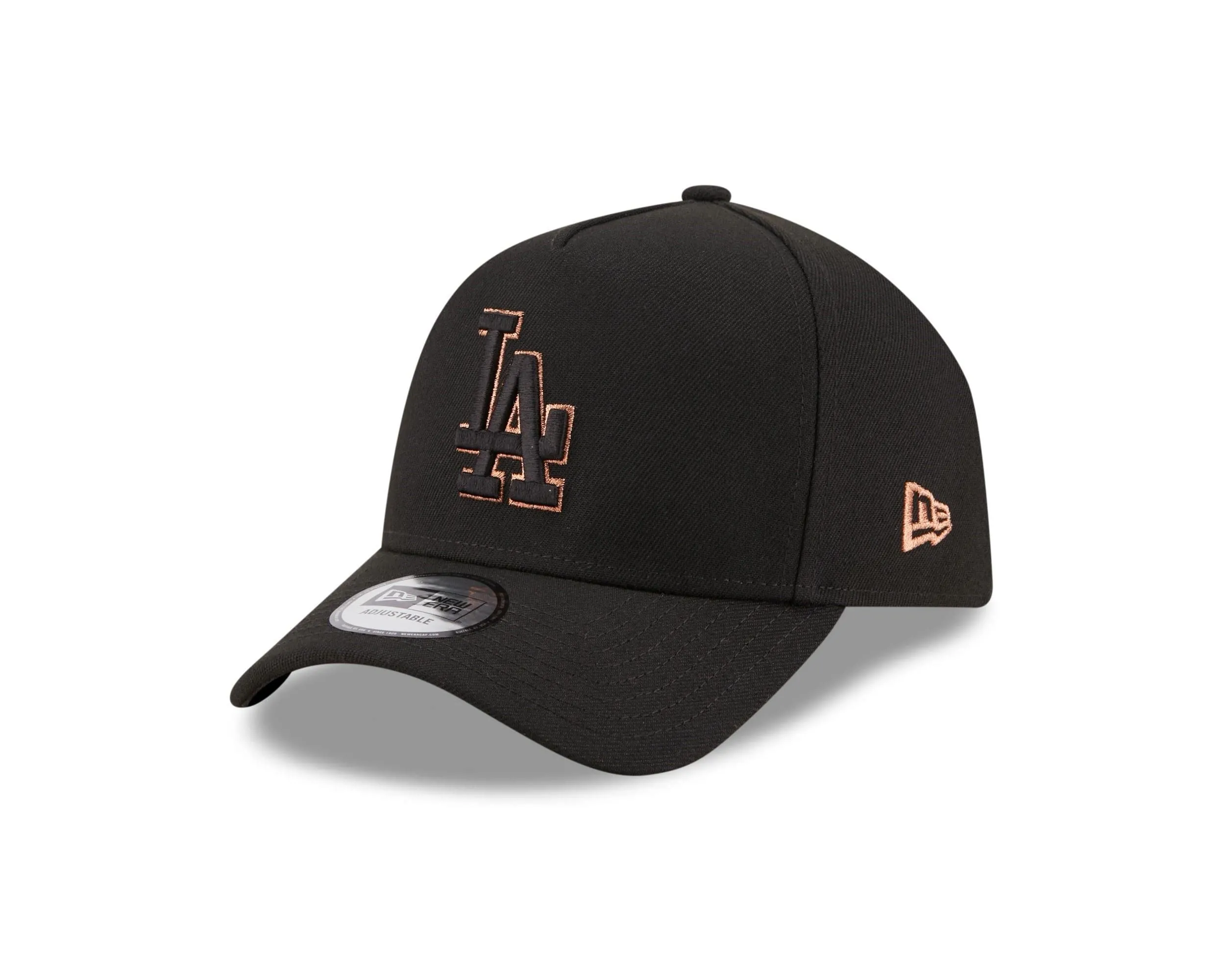 New Era Los Angeles Dodgers MLB 9Forty A-Frame Snapback Baseball Cap - Black - One Size - immagine 1