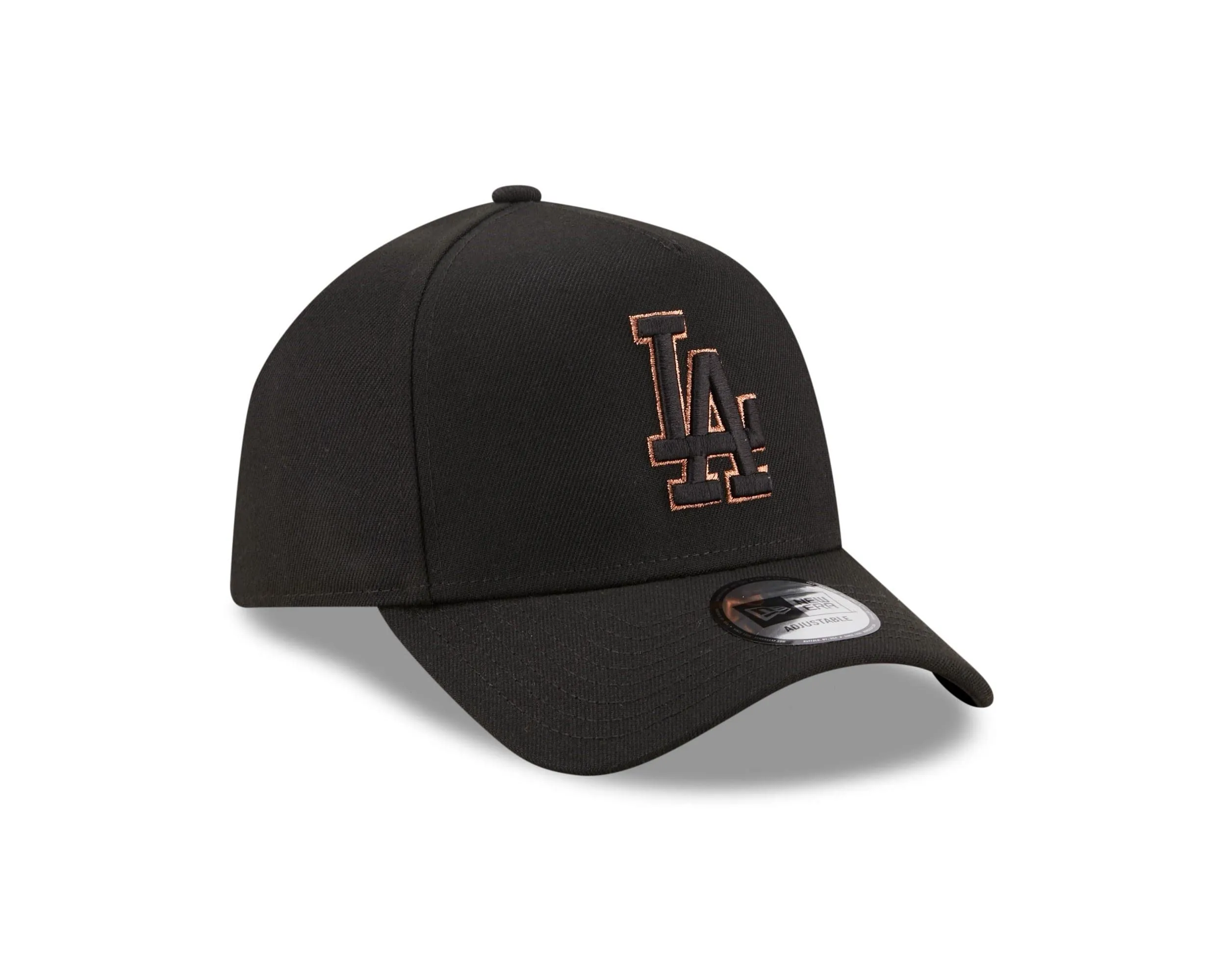 New Era Los Angeles Dodgers MLB 9Forty A-Frame Snapback Baseball Cap - Black - One Size - immagine 3