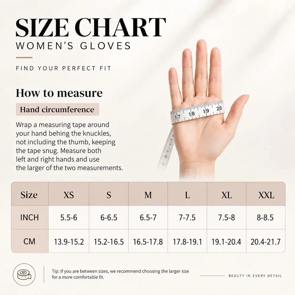 Harssidanzar Guanti Invernali Donna Touch Screen Vintage GL017EU Rosso XL - immagine 9