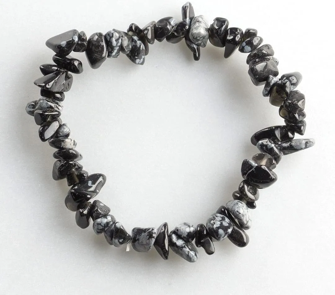 Alchimia Set Collana e Bracciale in Ossidiana Fiocco di Neve - immagine 3