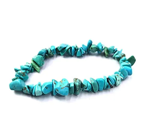 Alchimia Set Bracciale e Collana in Pietra Naturale Howlite Azzurra - immagine 3
