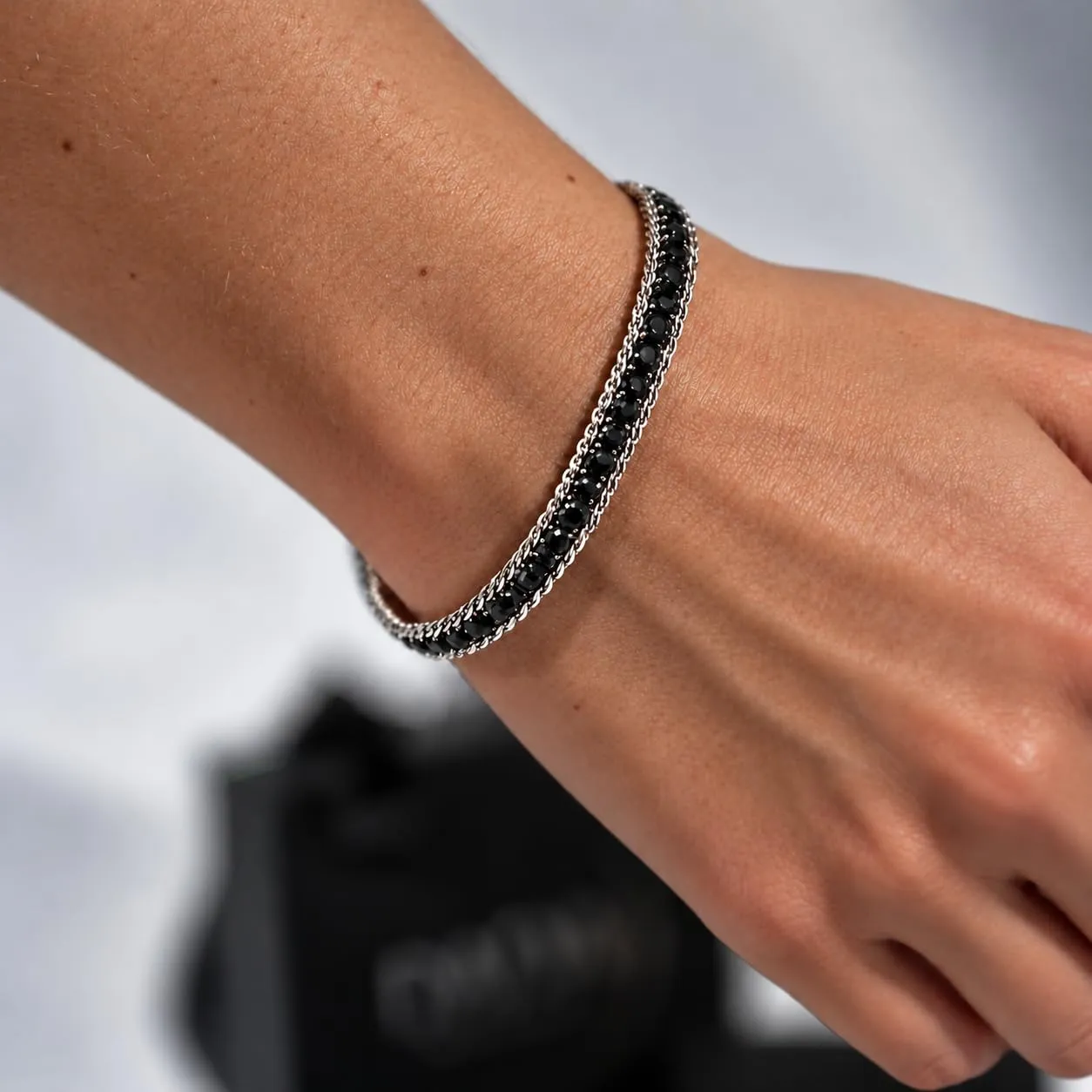 Dada Gioielli Bracciale Tennis e Grumetta in Acciaio Inossidabile - immagine 5