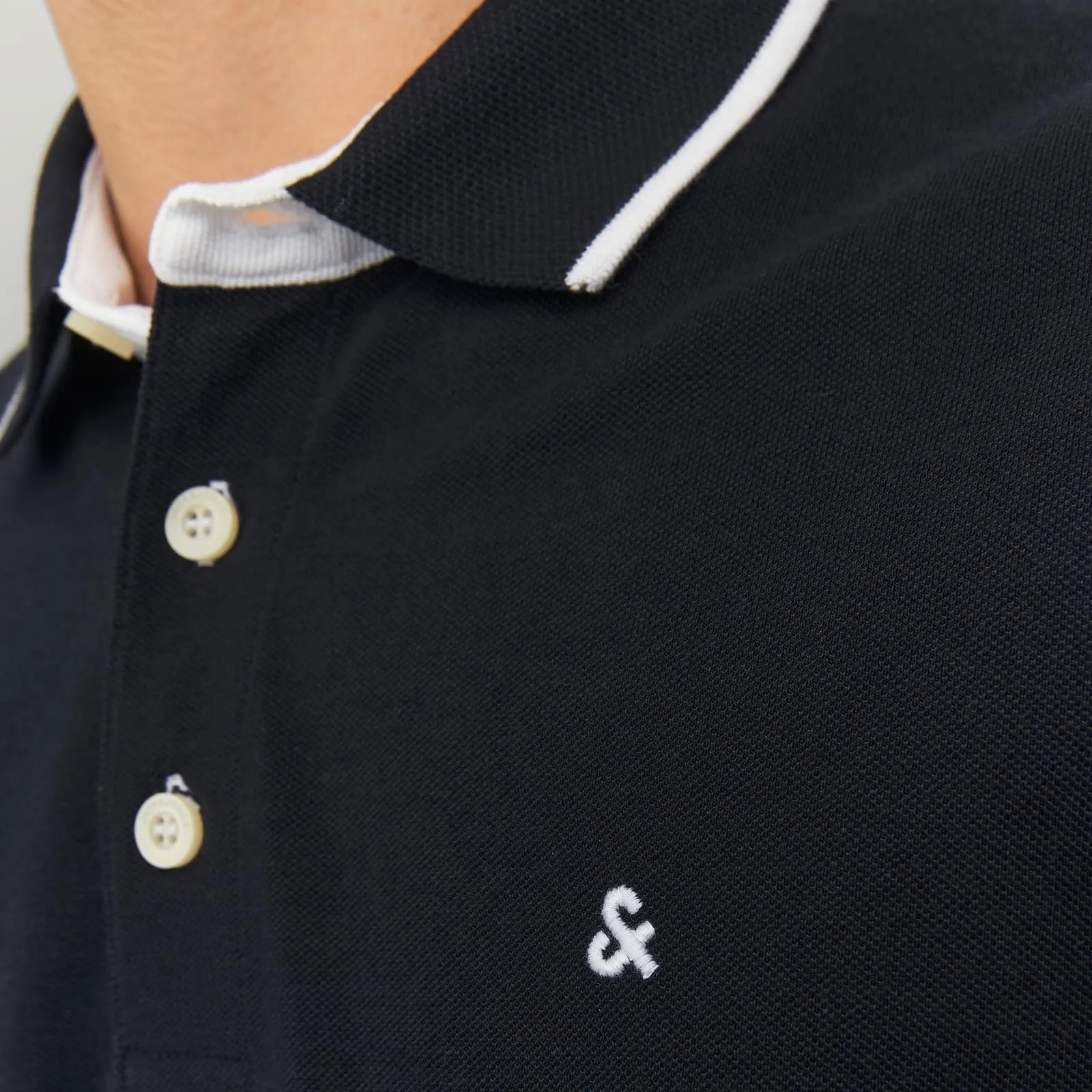 Jack & Jones Jjepaulos Polo SS Noos Maglietta - Navy Blazer/Detail: Play - L - immagine 5