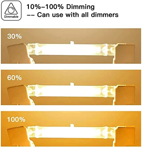 Jaenmsa Lampadina Alogena R7S 118mm, 200W 230V, Dimmerabile, Bianco Caldo 2700K, Confezione da 5 - immagine 5