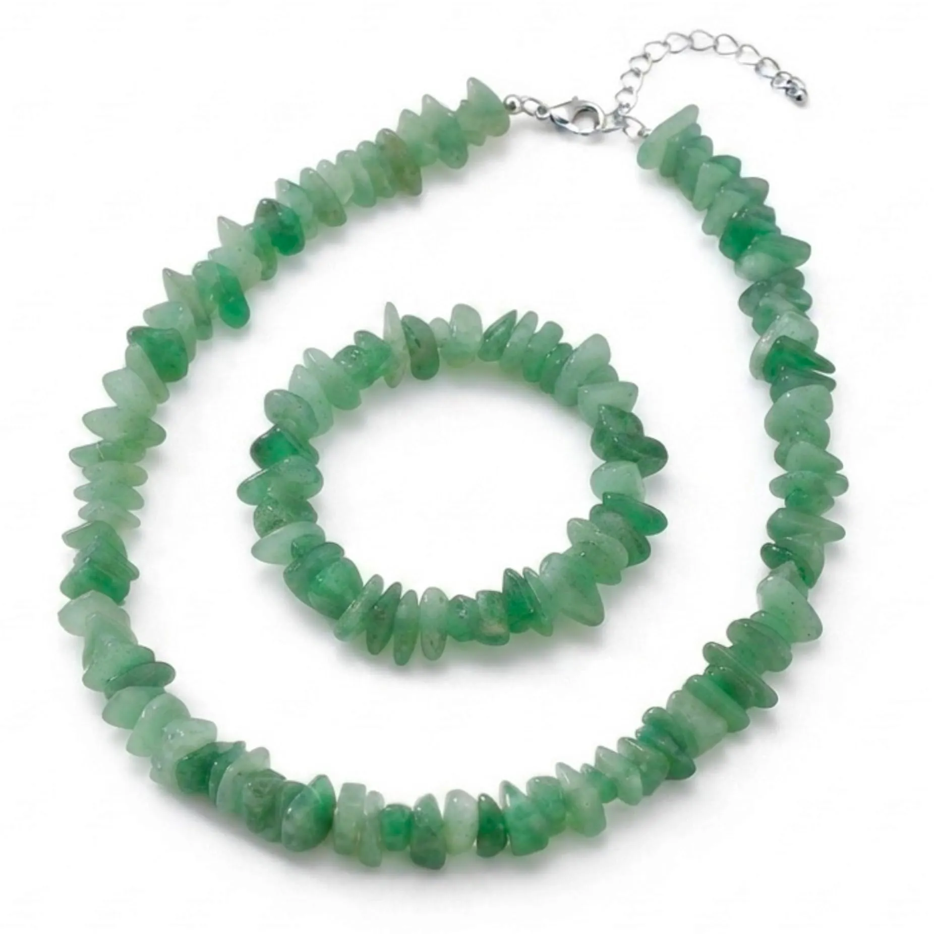Alchimia Set Bracciale e Collana in Avventurina naturale - immagine 1