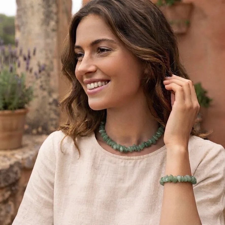 Alchimia Set Bracciale e Collana in Avventurina naturale - immagine 6