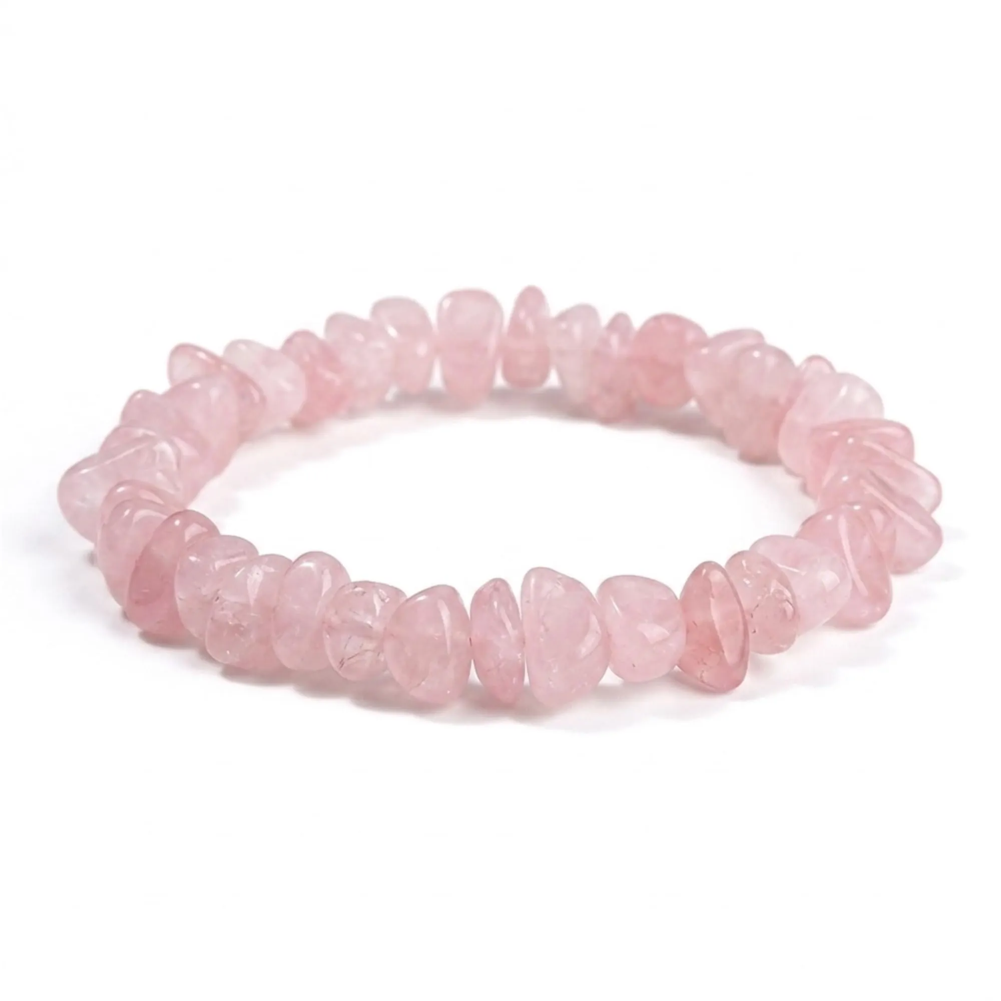 Alchimia Set Collana e Bracciale Elastico in Quarzo Rosa - immagine 3