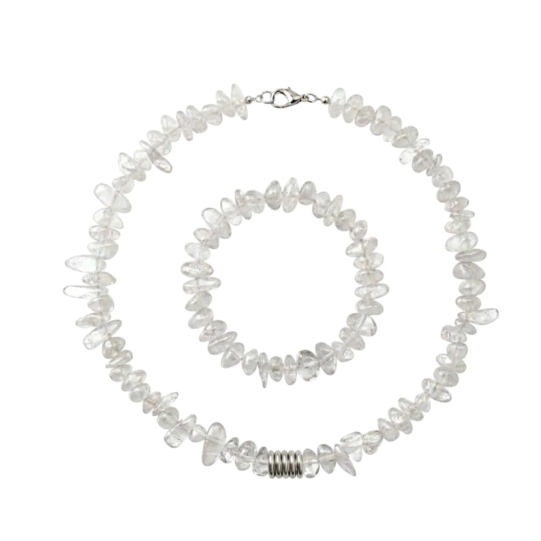Alchimia Set Bracciale e Collana in Quarzo Ialino - immagine 1