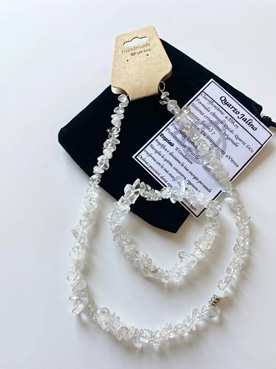 Alchimia Set Bracciale e Collana in Quarzo Ialino - immagine 4