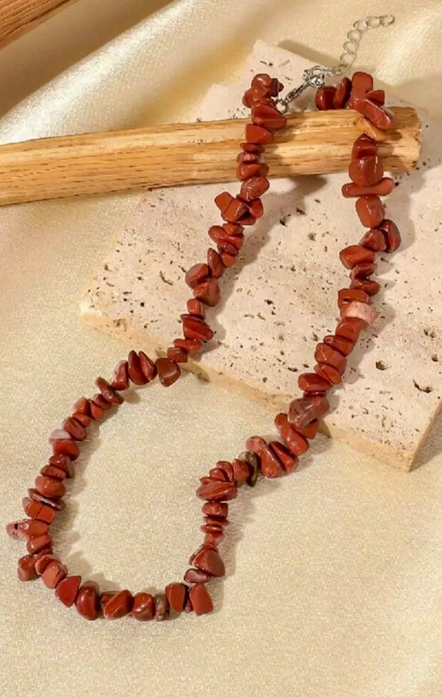 Alchimia Set Bracciale e Collana in Diaspro Rosso - immagine 4