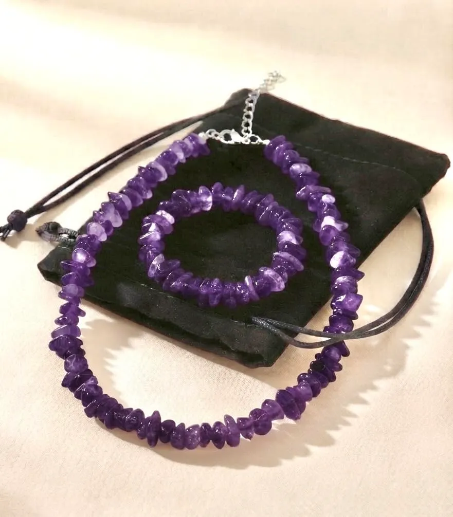 Alchimia Set Bracciale e Collana in Ametista - immagine 4