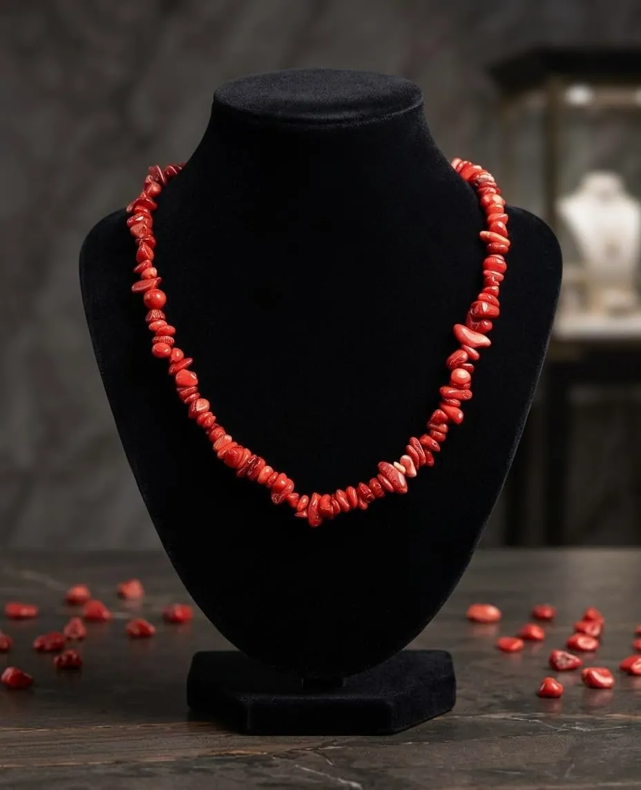 Alchimia Set Bracciale e Collana in Corallo Bamboo - immagine 2