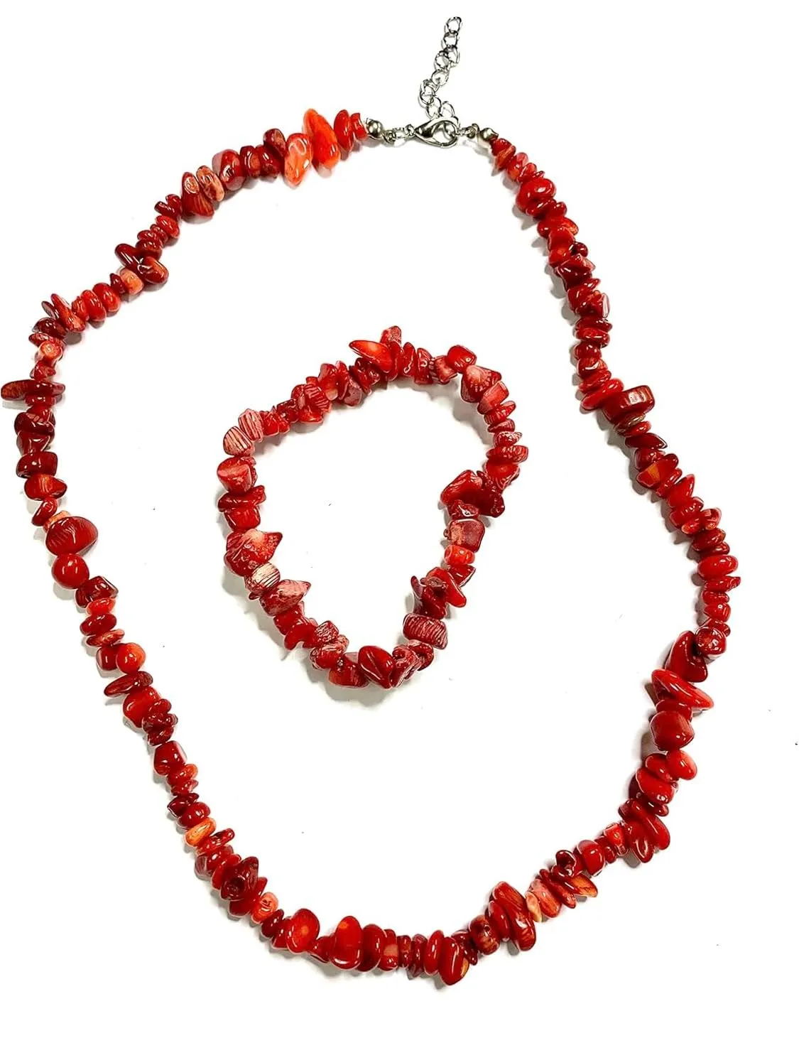 Alchimia Set Bracciale e Collana in Corallo Bamboo - immagine 6