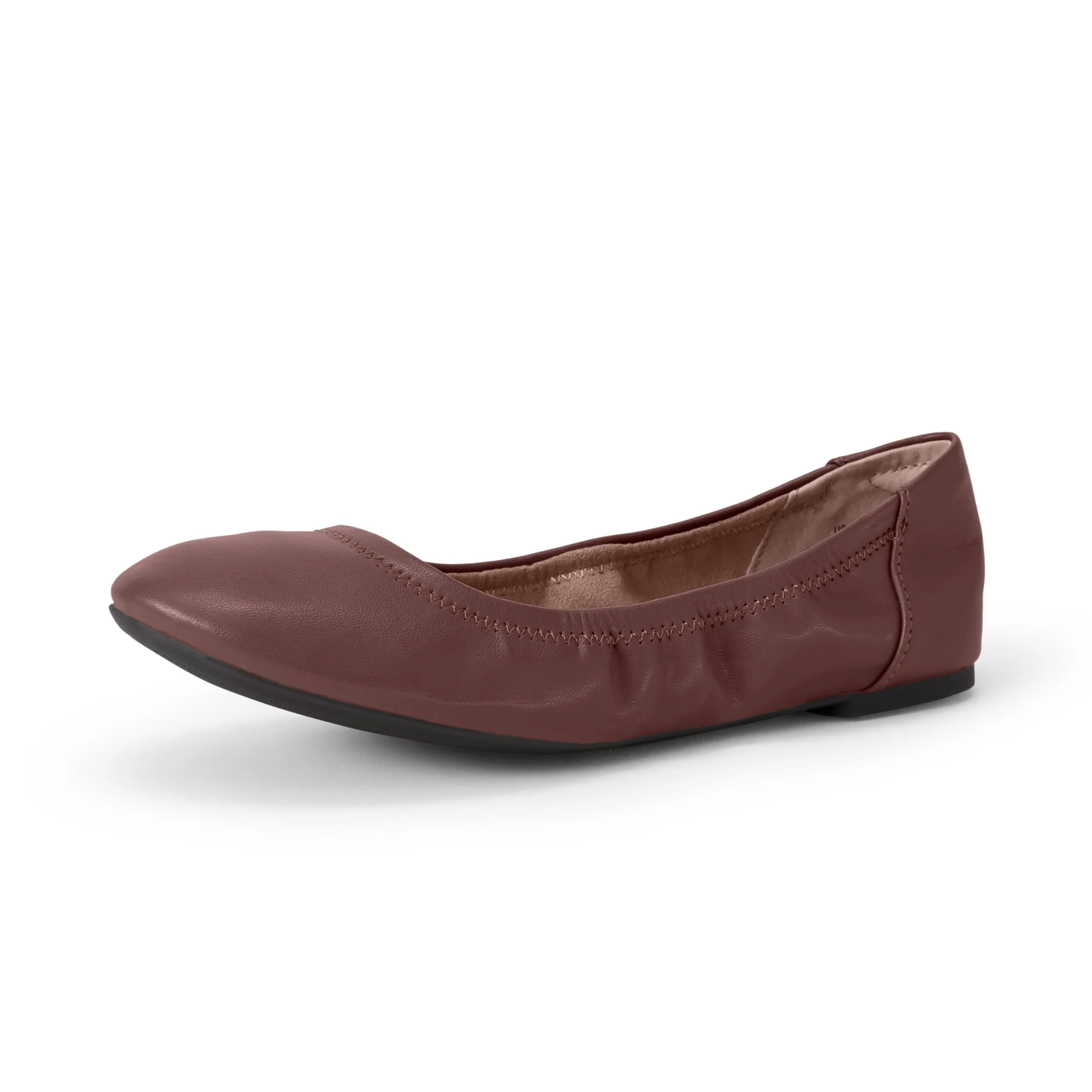 Amazon Essentials Ballerine Slip-on Donna, Marrone Intenso, 46 EU Larga - immagine 1