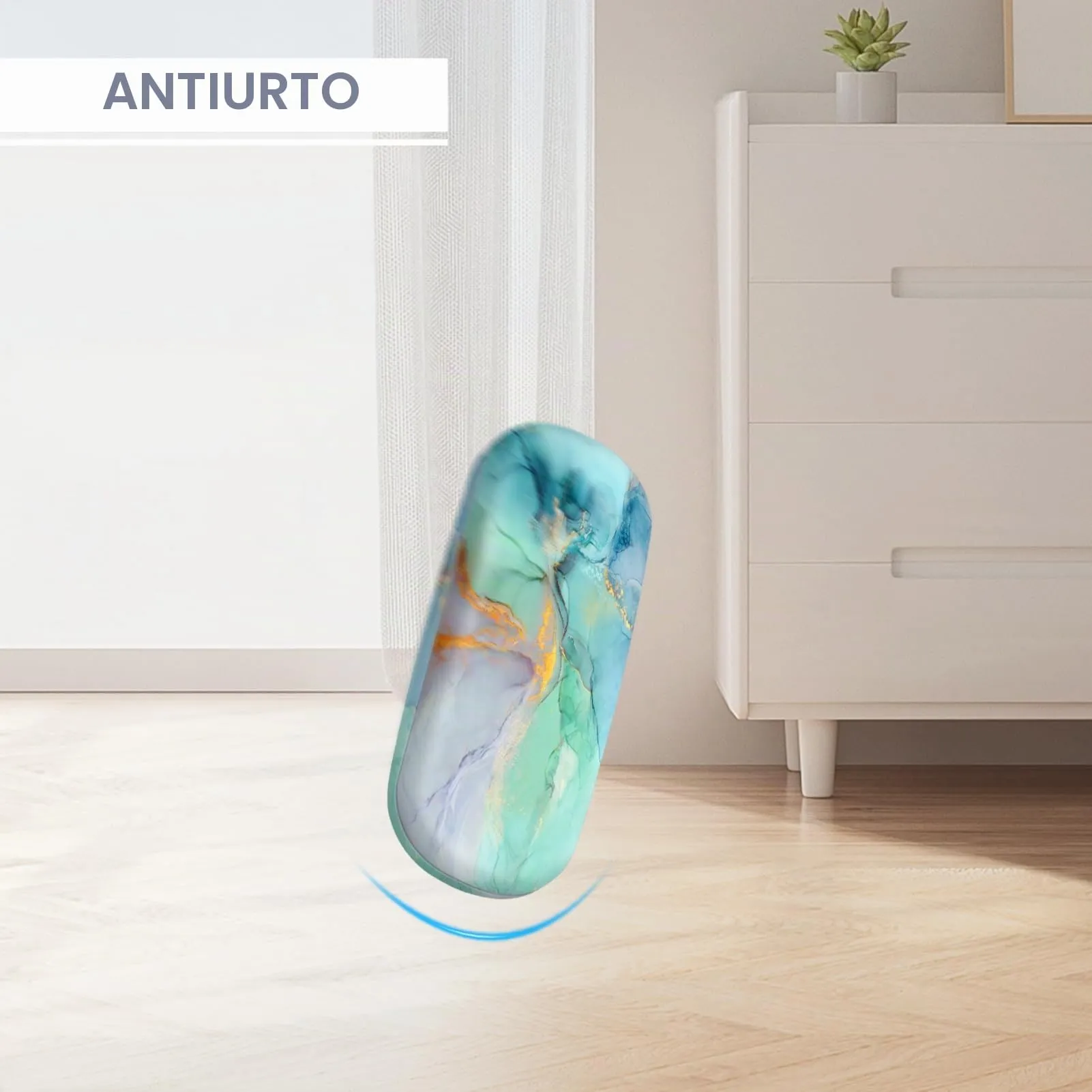 FINTIE Custodia Occhiali Rigida Marmorizzato Verde - immagine 5