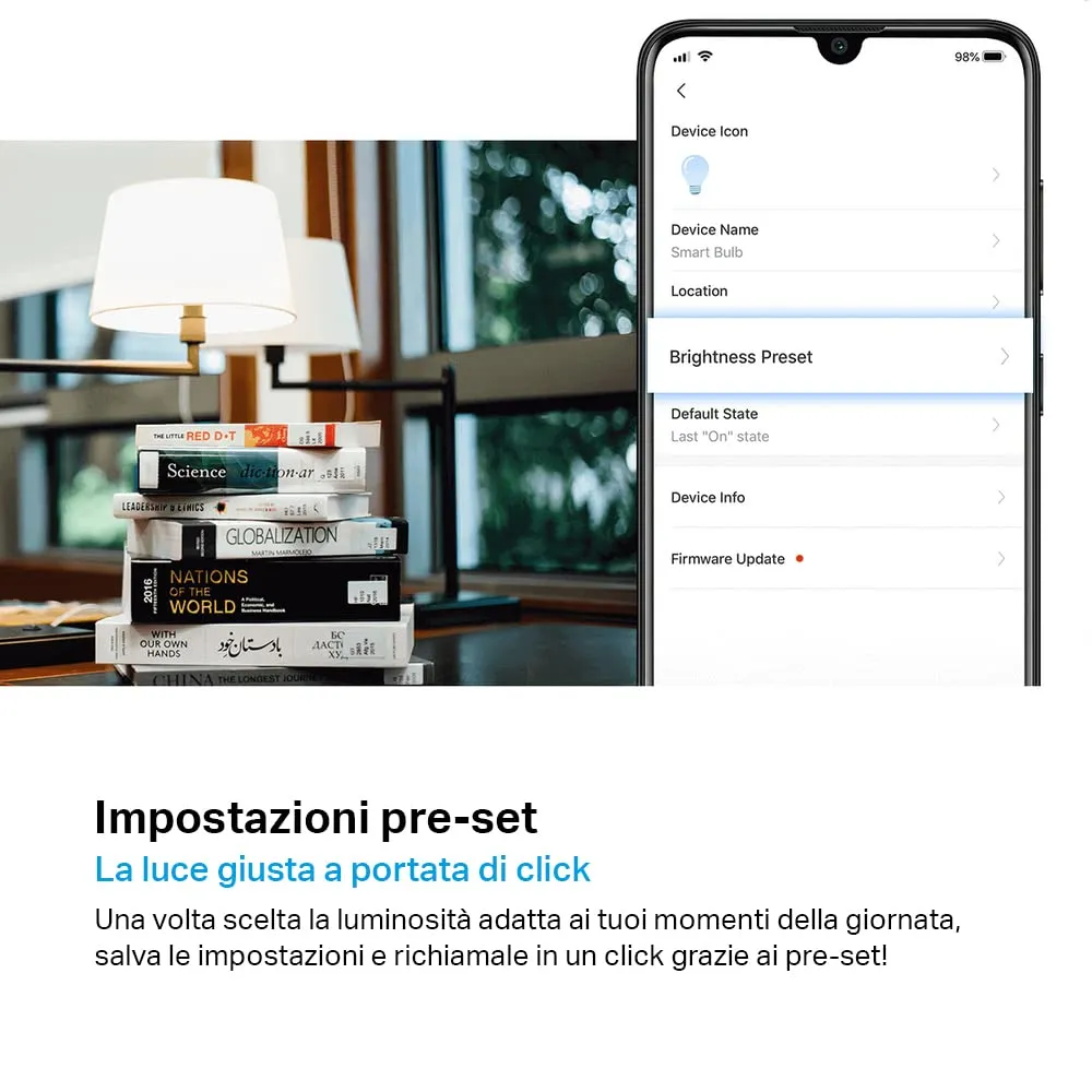 Tapo L520E Lampadina Smart WiFi E27 Bianco 4000K 806lm - immagine 4