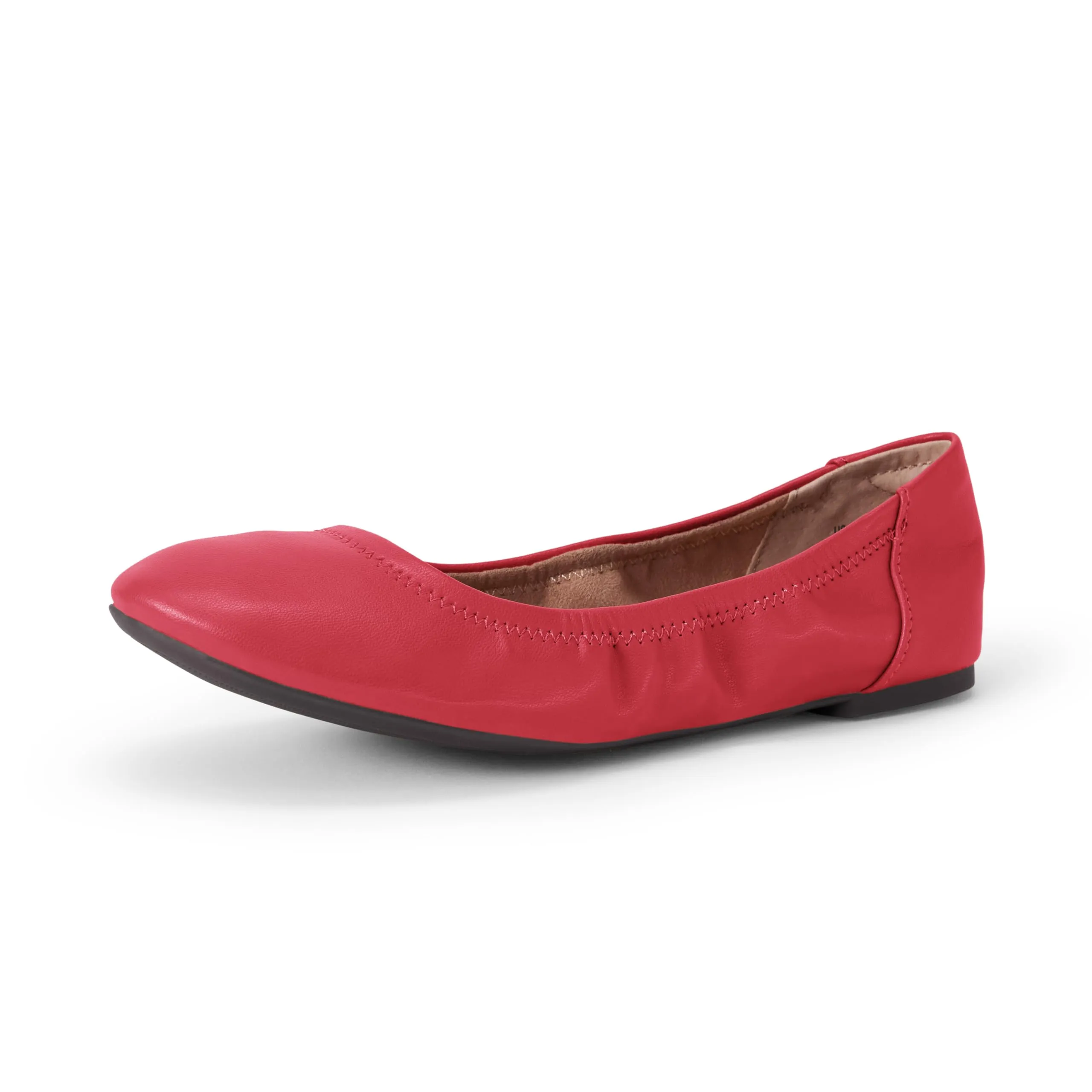 Amazon Essentials Ballerine Slip-on Donna, Rosso Papavero Brillante, 43 EU - immagine 1