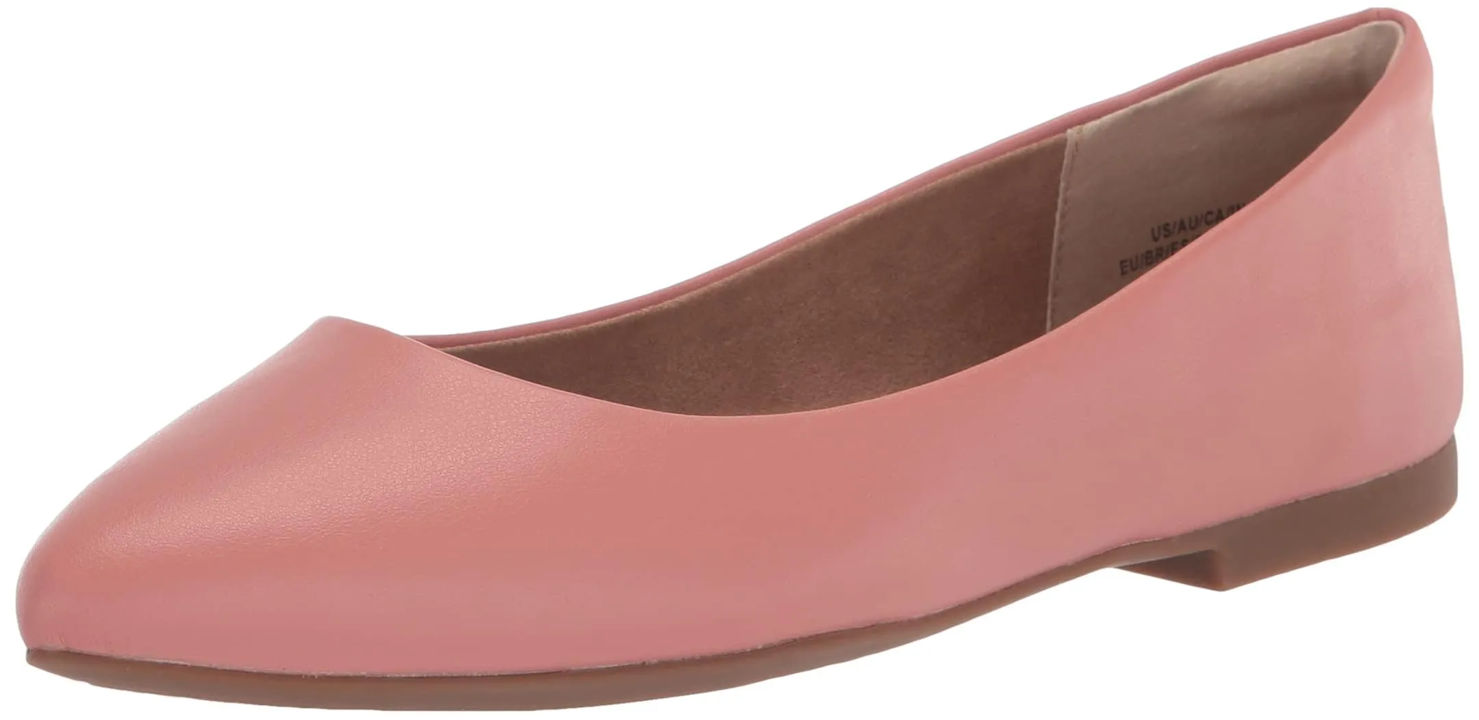 Amazon Essentials Ballerine da donna a punta, rosa polveroso, 48 - immagine 1