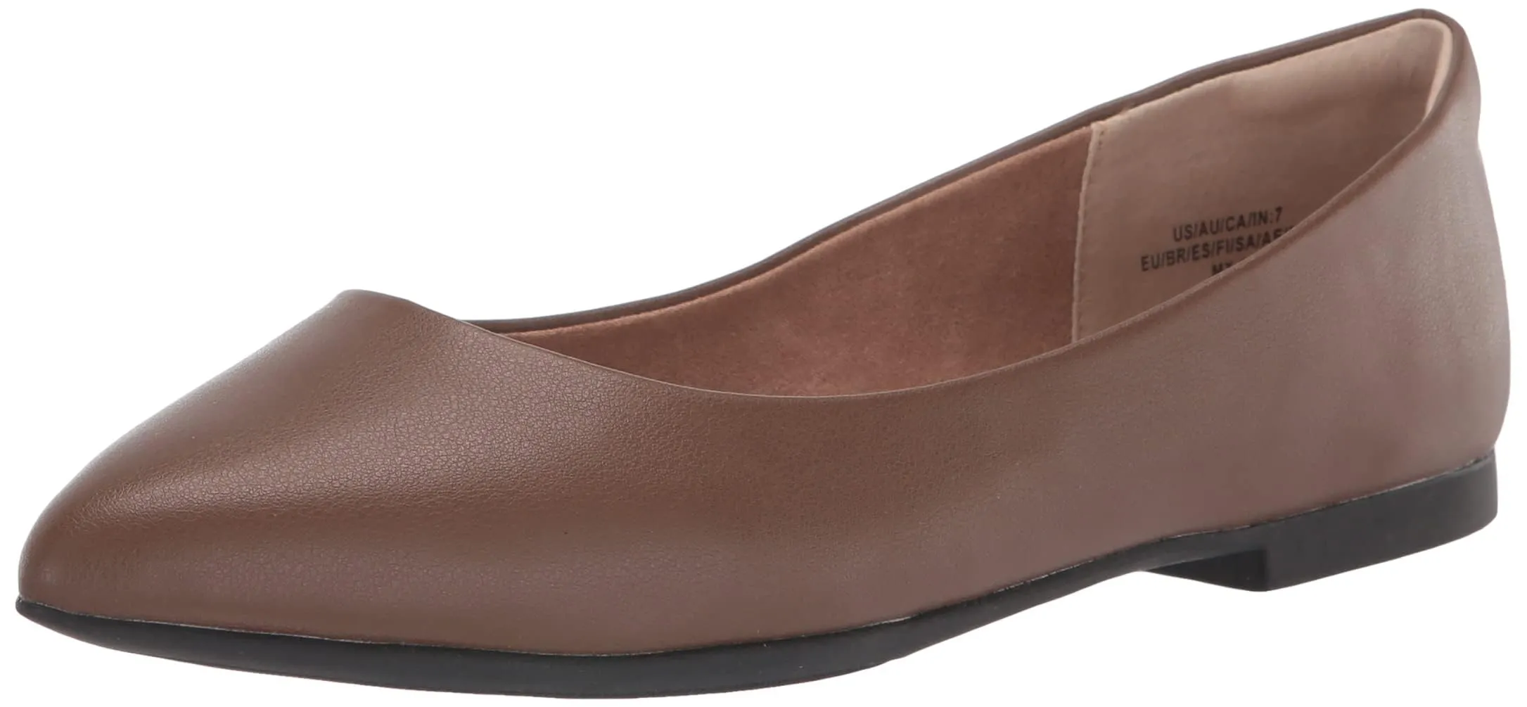 Amazon Essentials Ballerine da donna a punta, Cioccolato, 40 - immagine 1