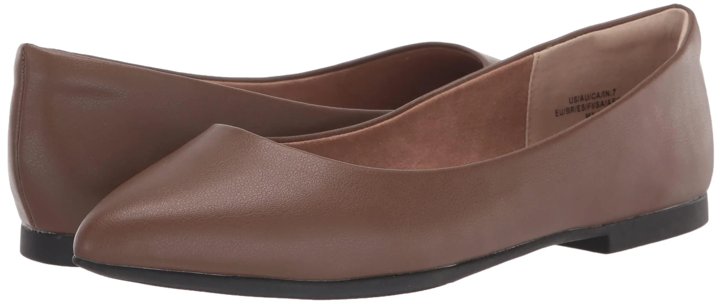 Amazon Essentials Ballerine da donna a punta, Cioccolato, 42 - immagine 7