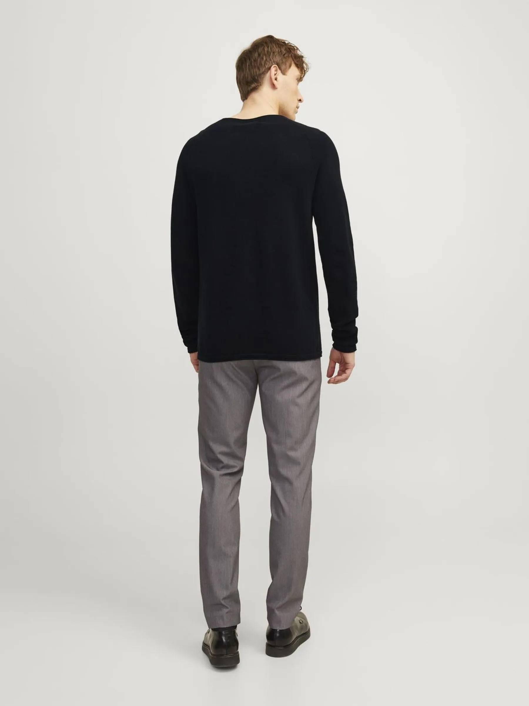 Jack & Jones Jjehill Knit Crew Neck Noos Sweater, Black, XL - immagine 3