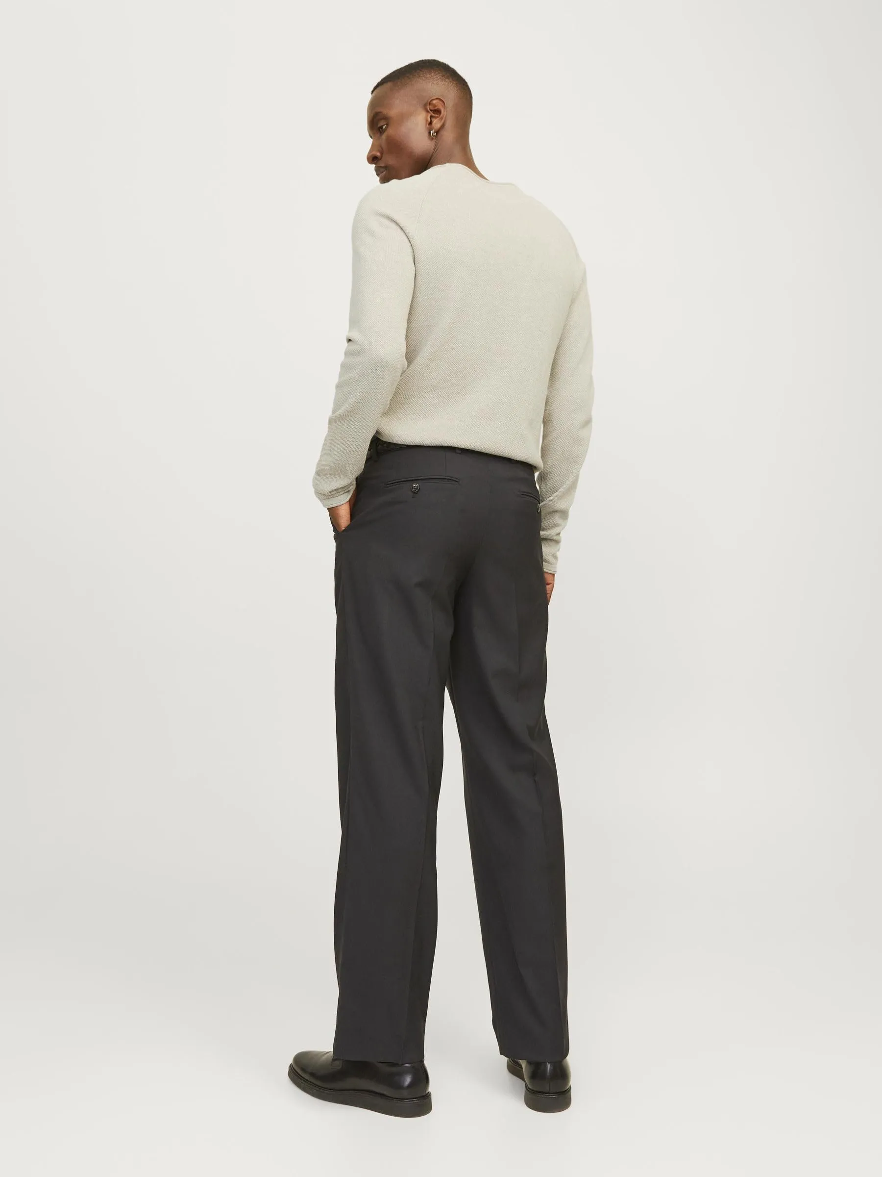 Jack & Jones JJEHILL Knit Crew Neck NOOS Sweater - Oatmeal Melange, M - immagine 5