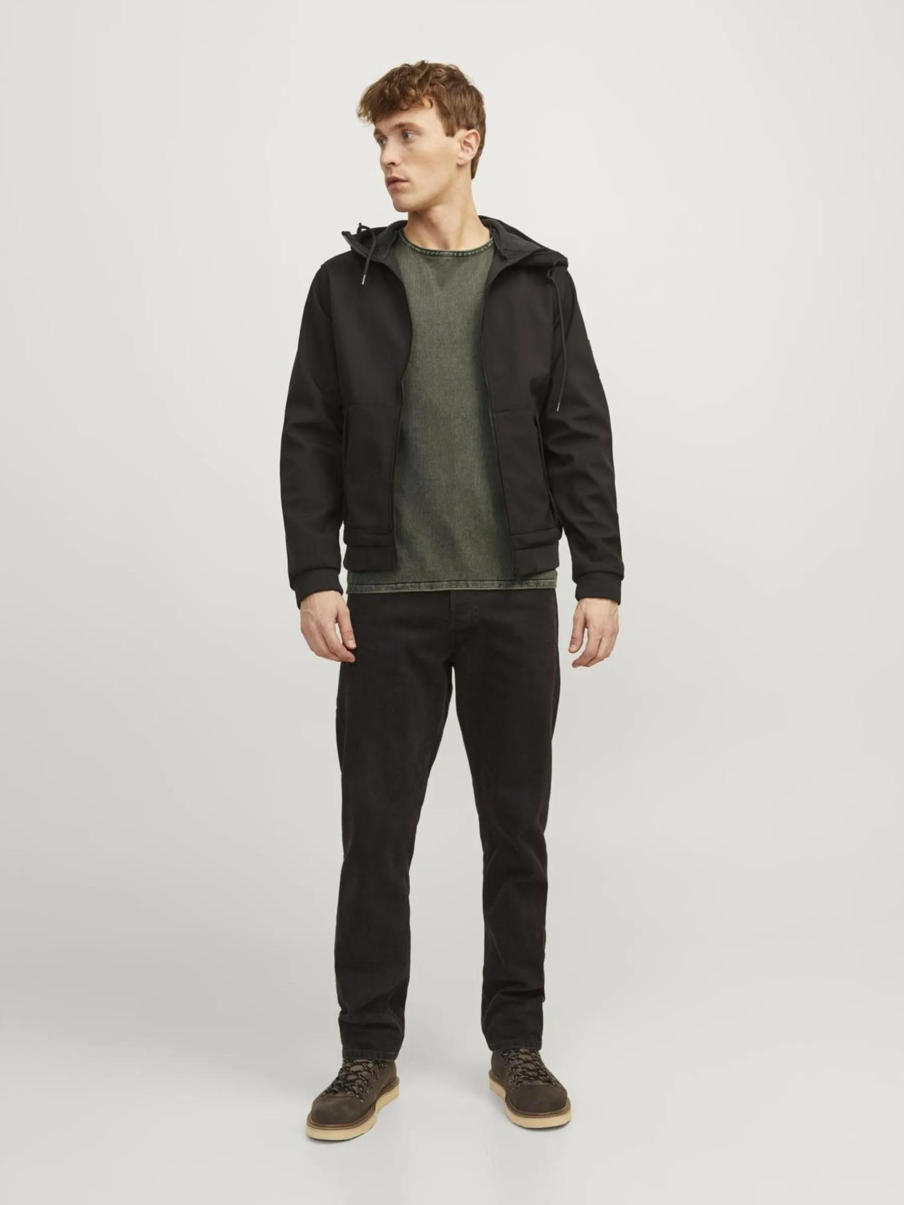 JACK & JONES Jprblucarlos Knit Crew Neck Noos Maglione da Uomo, Verde, XS - immagine 4