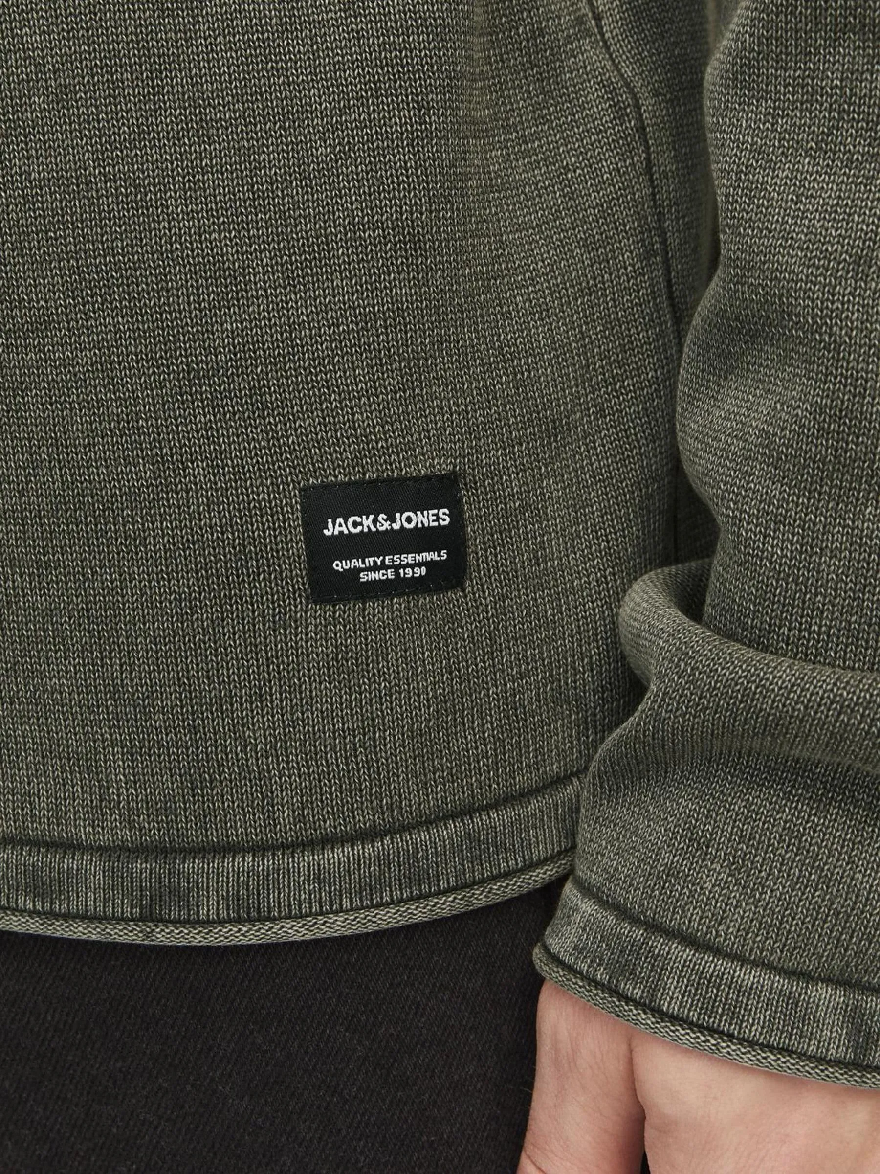 JACK & JONES Jprblucarlos Knit Crew Neck Noos Maglione da Uomo, Verde, XS - immagine 5
