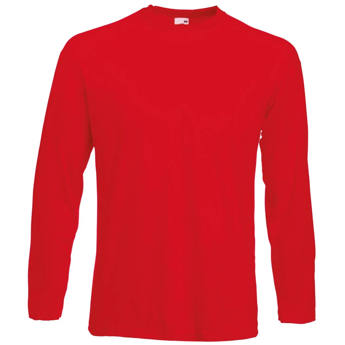 Fruit of the Loom Long Sleeve Valueweight Tee, Rosso, Large - immagine 1
