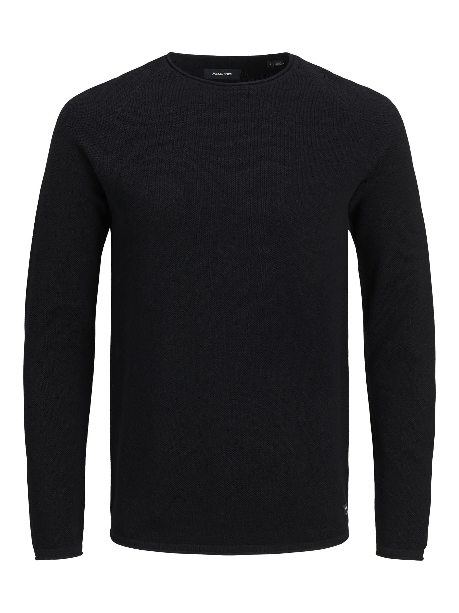 Jack & Jones JJEHILL Knit Crew Neck NOOS Sweater - Black 321, M - immagine 1
