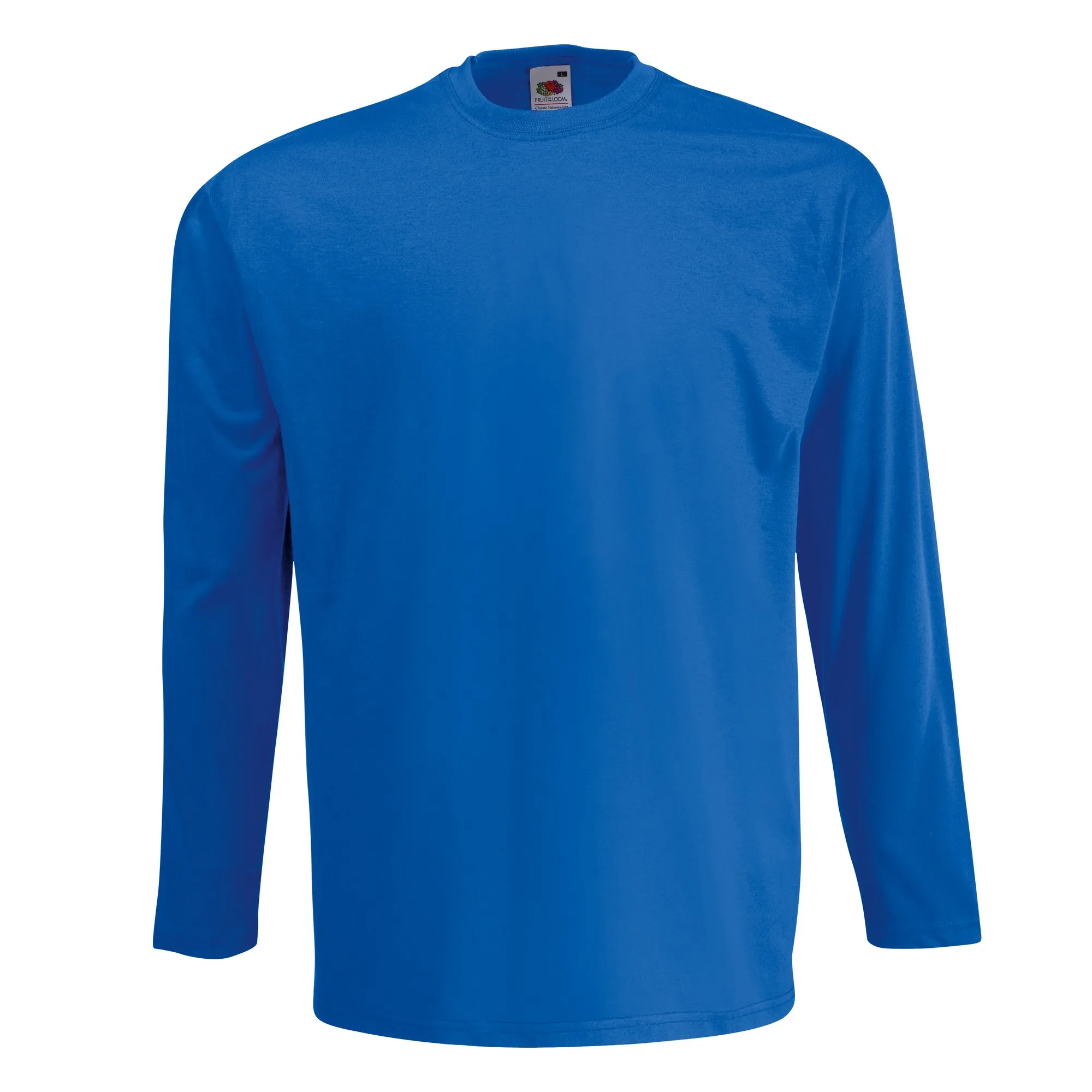 Fruit of the Loom Long Sleeve Valueweight Tee, Nero, XXL - immagine 7
